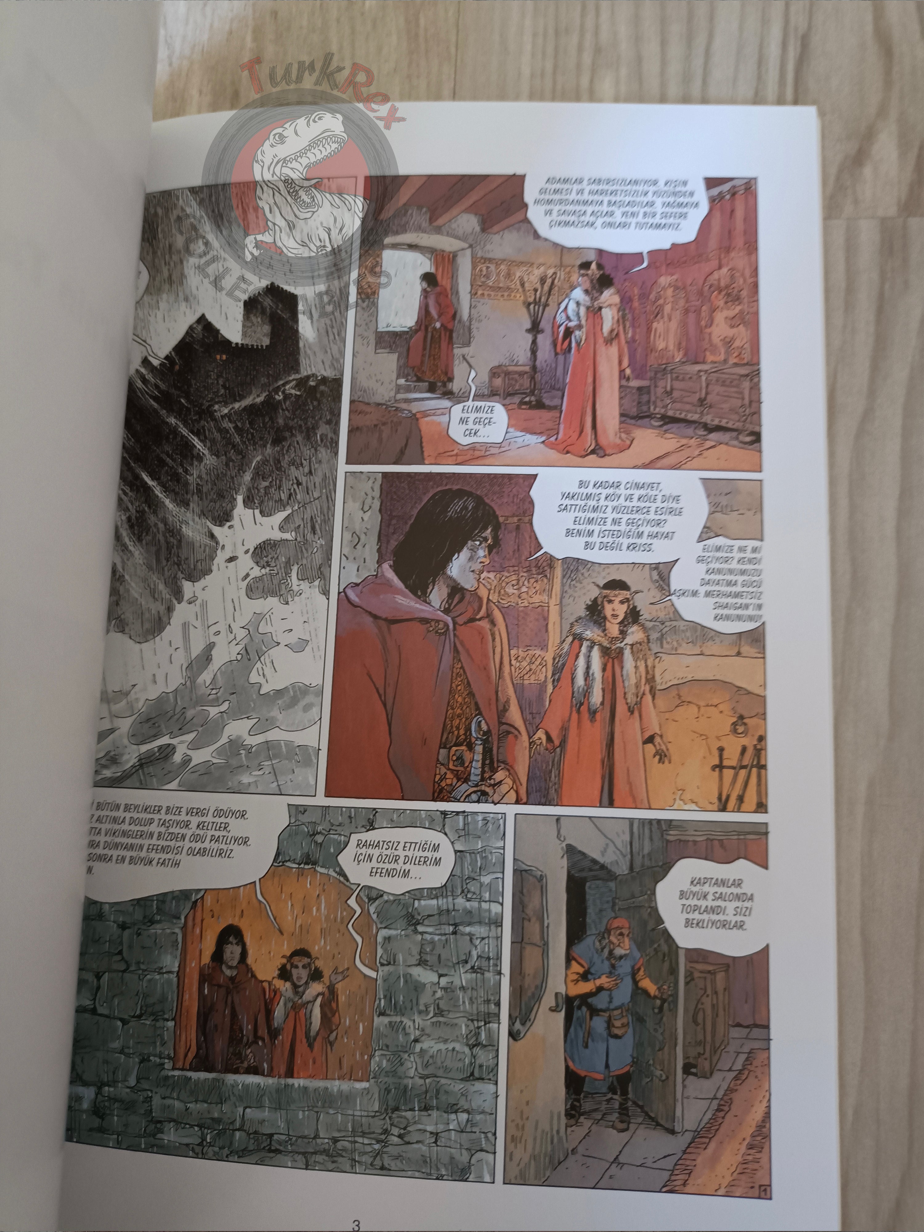 Thorgal Vol #5 La Couronne d'Ogotai Turkish Comic Turkey #19 #20 #21