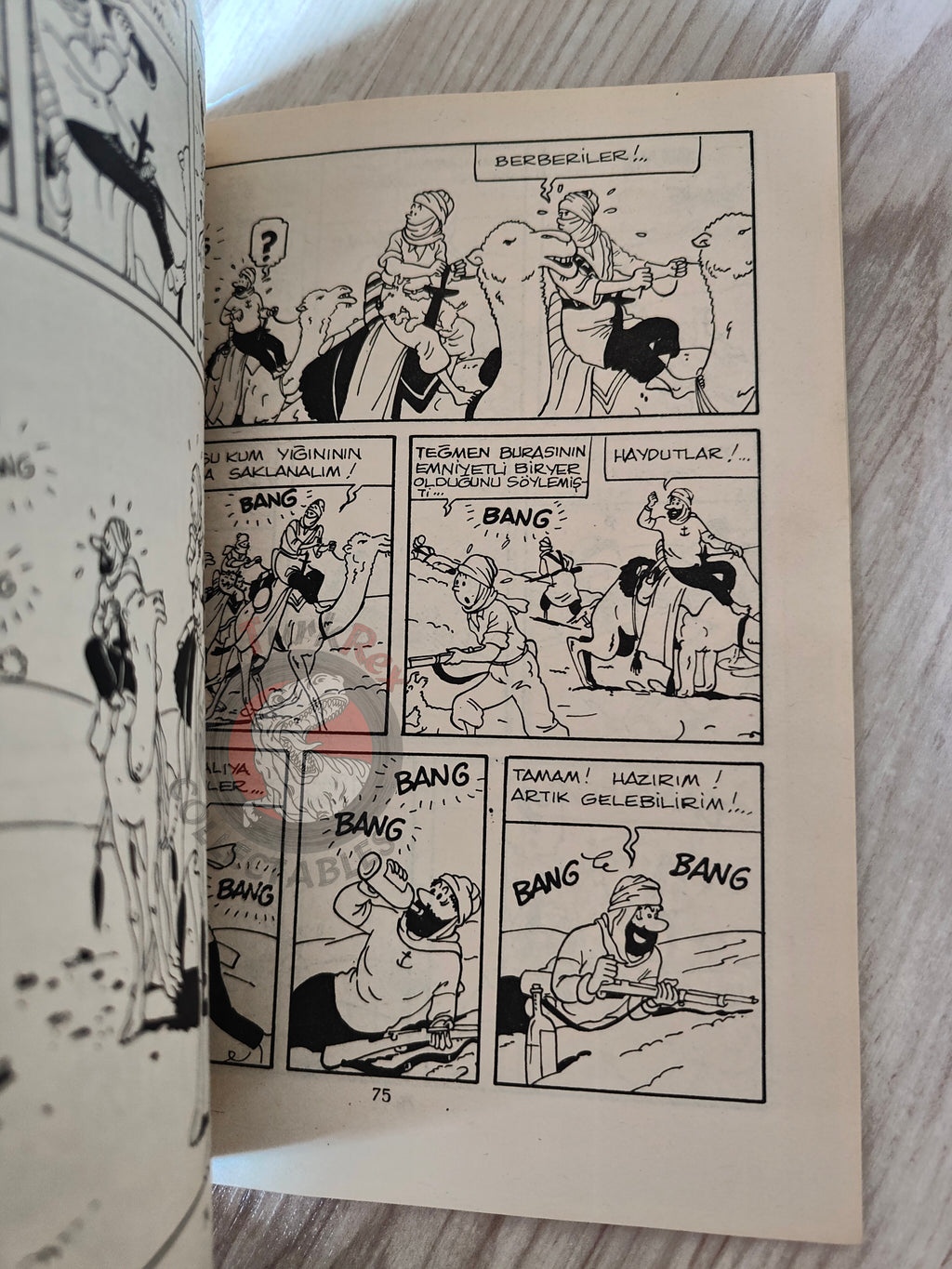 Tintin – The Crab with the Golden Claws early 1980s Turkish Edition Comic Turkey