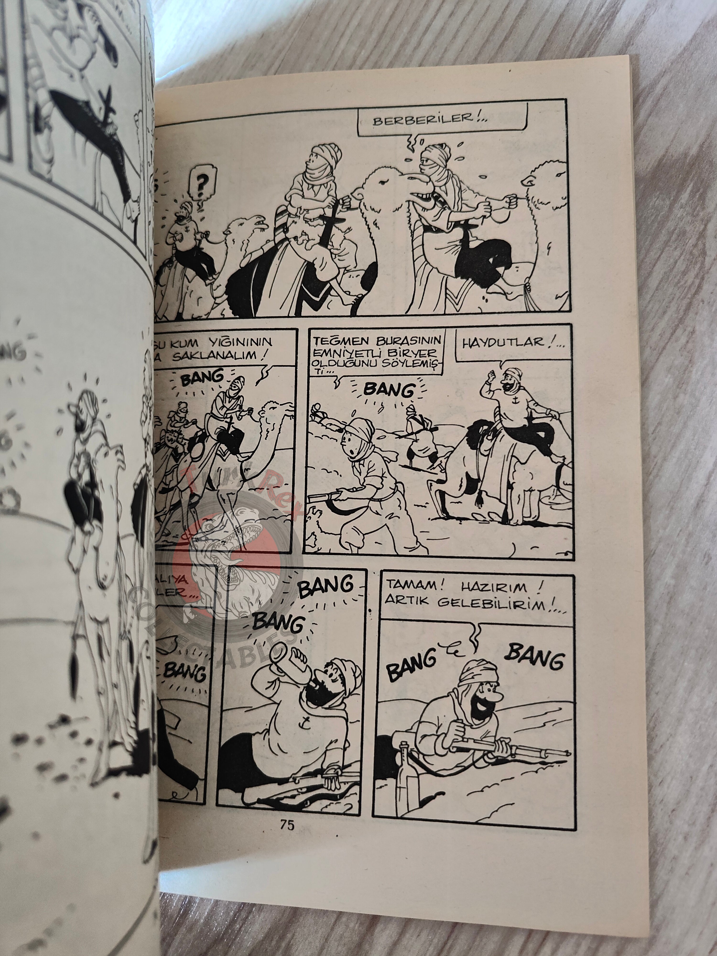 Tintin – The Crab with the Golden Claws early 1980s Turkish Edition Comic Turkey