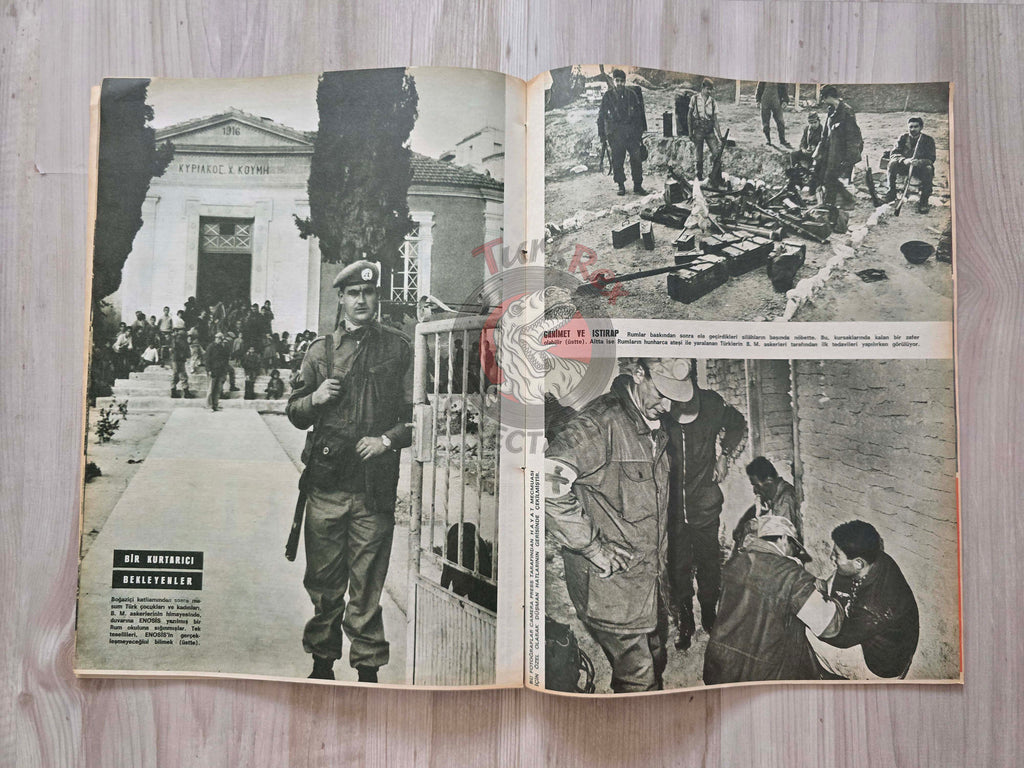 Hayat 1967 Cyprus Under Tension Turkish Mag Turkey Jacqueline Kennedy War
