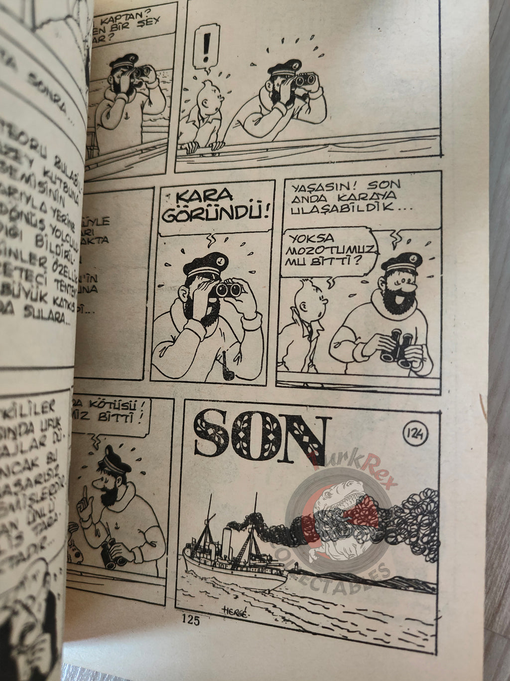 Tintin – The Shooting Star early 1980s Turkish Edition Comic Turkey 2