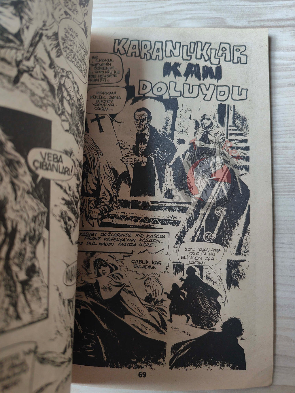 Süper Korku Cilt #26 late 80s Turkish Comic Turkey Warren Creepy Eerie Boris Vallejo