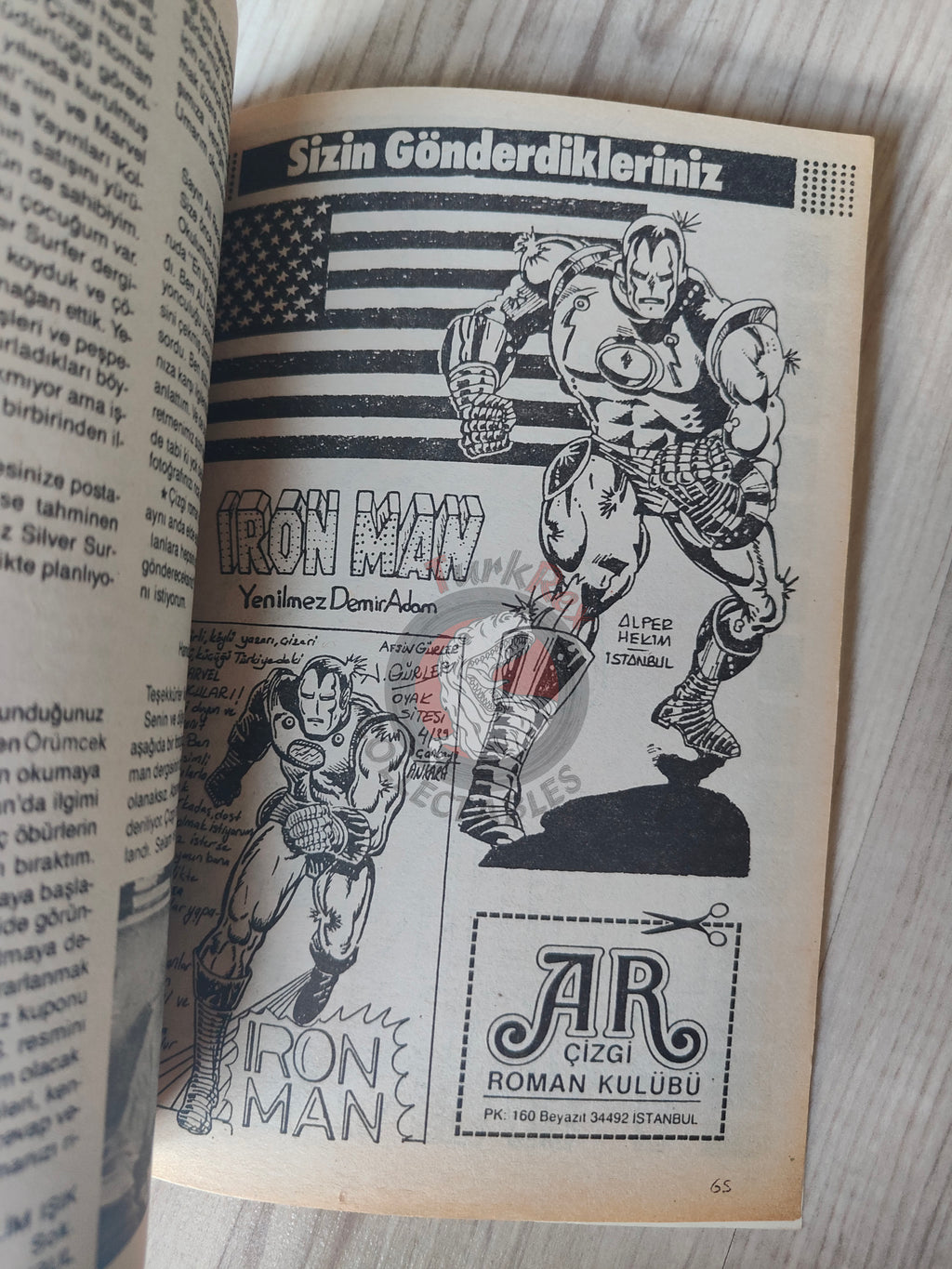 Iron Man #3 1988 Turkish Comic Turkey cover #63 inside #62 #63 #64