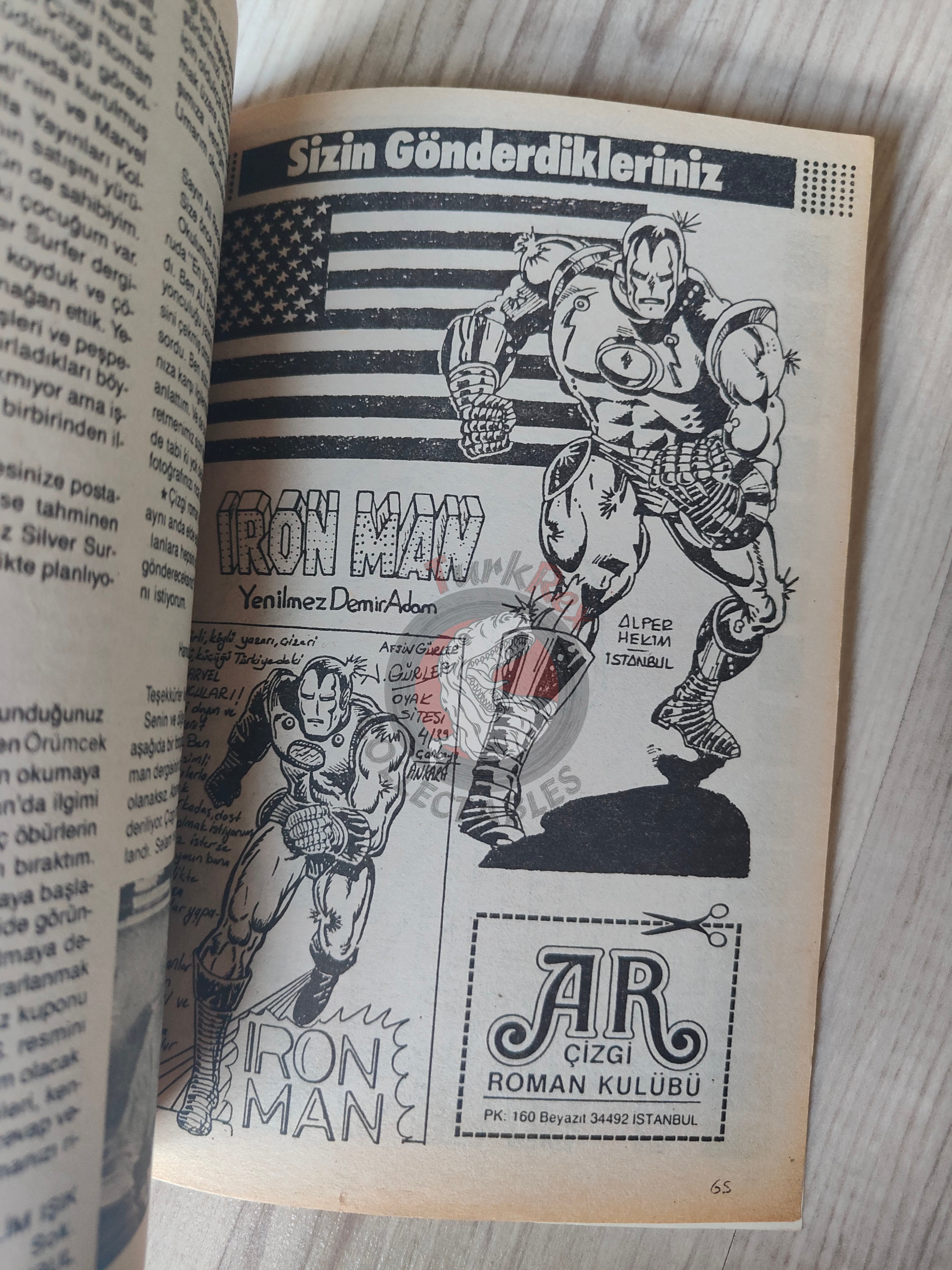 Iron Man #3 1988 Turkish Comic Turkey cover #63 inside #62 #63 #64