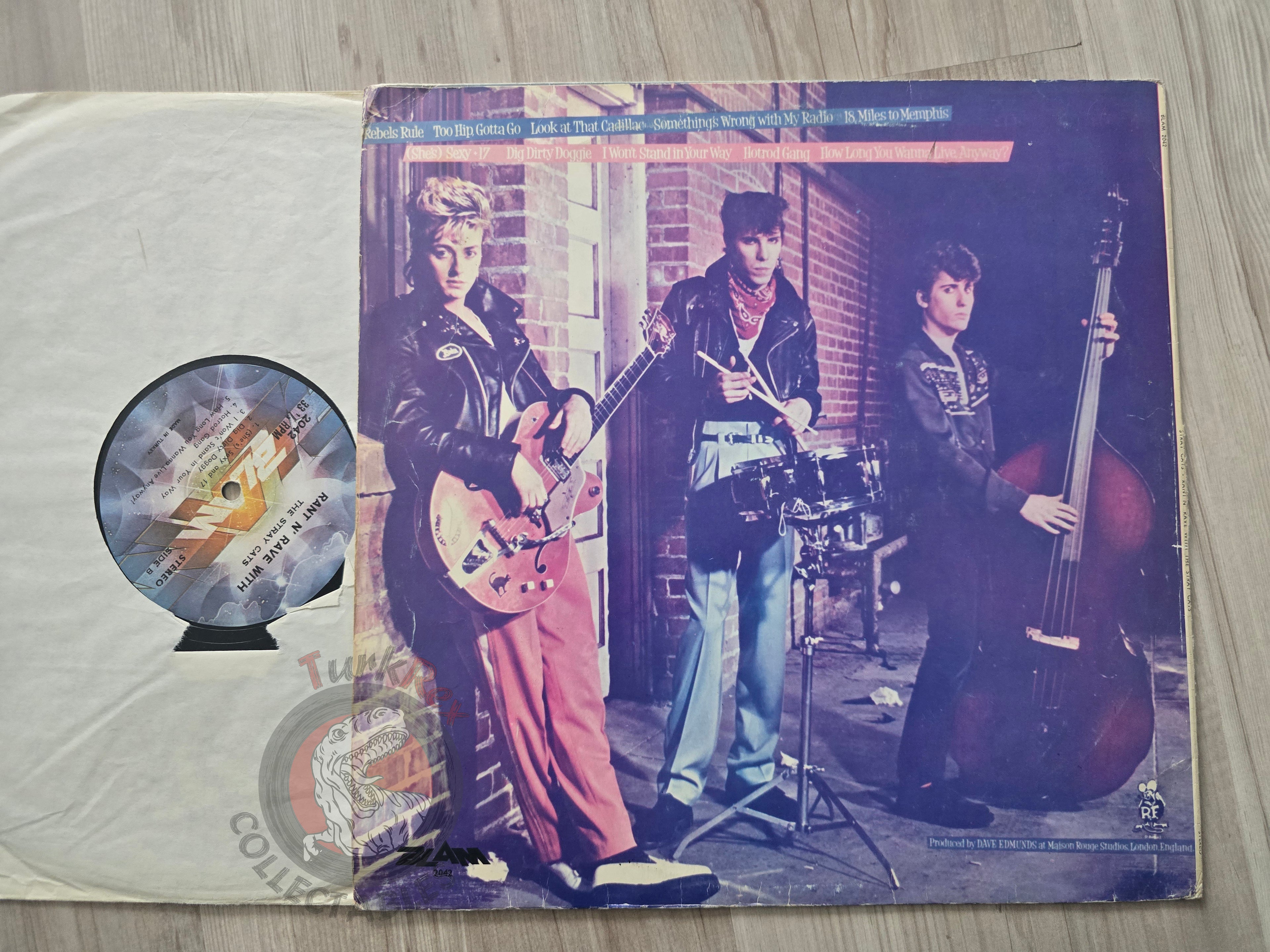 Stray Cats – Rant N' Rave With The Stray Cats Turkish Pressing Vinyl Turkey Edition