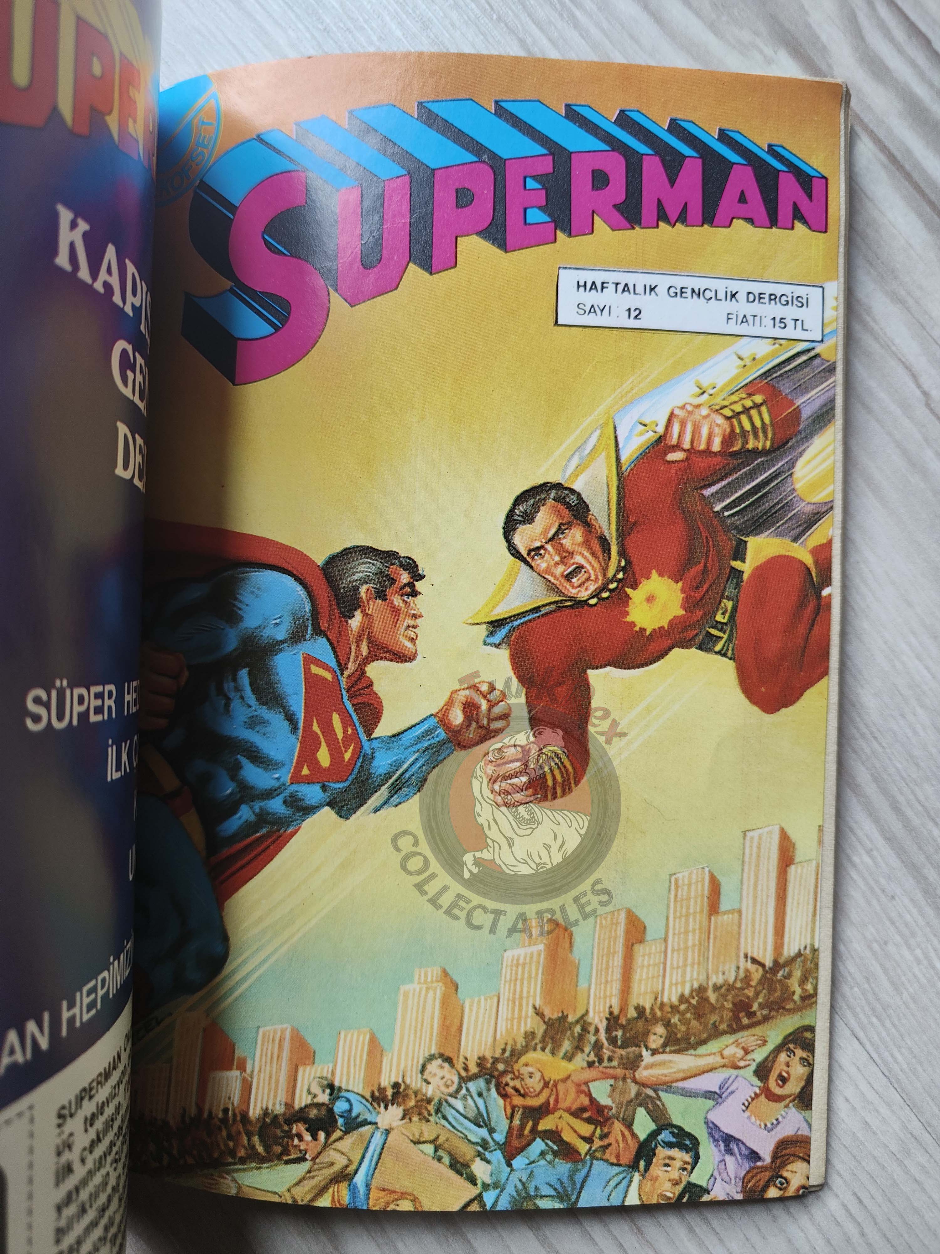 Superman Vol #4 1980s Turkish Comic Turkey #301 #302 #303 #328 Family #192 #193