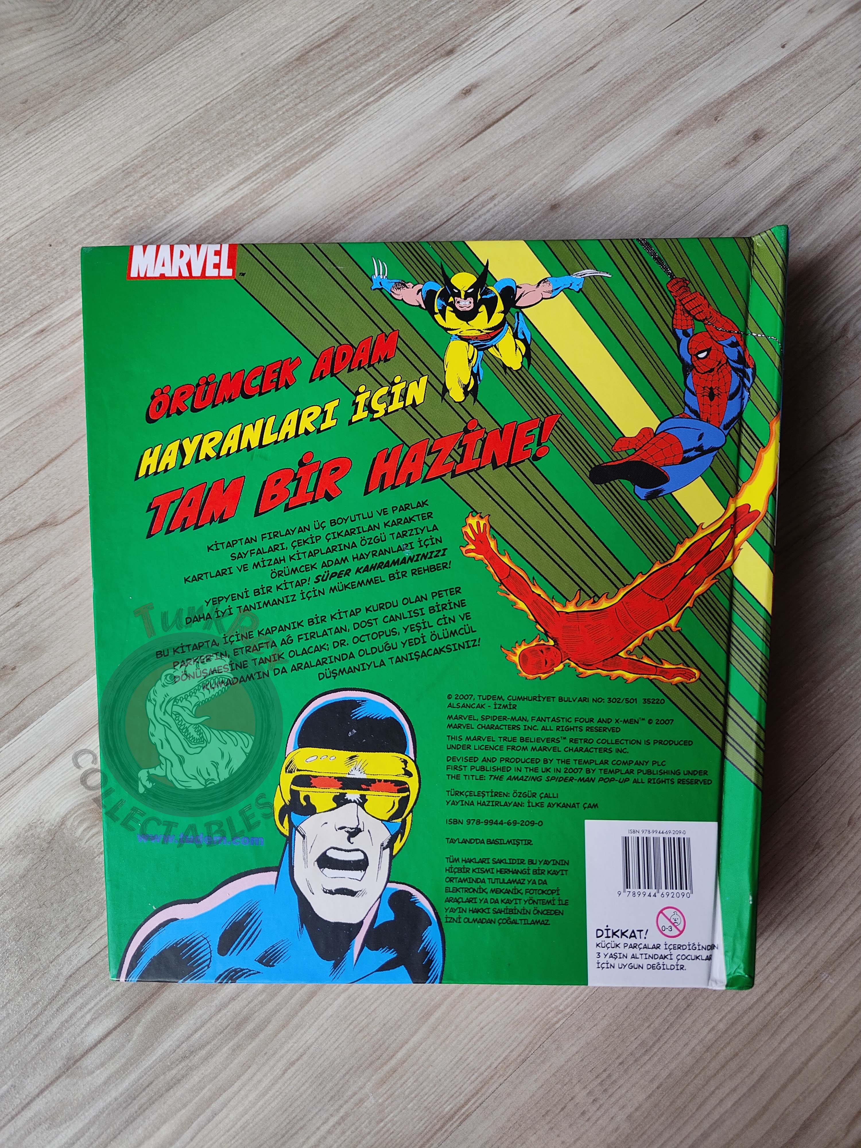 The Amazing Spider-Man Pop-Up: Marvel True Believers 2007 Turkish Comic Turkey Book