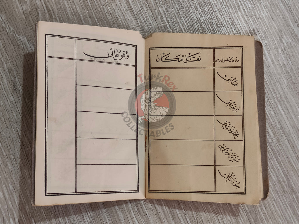 Ottoman Identity Document 1927 Muslim Citizen from Janina with photo Balkans Migrant