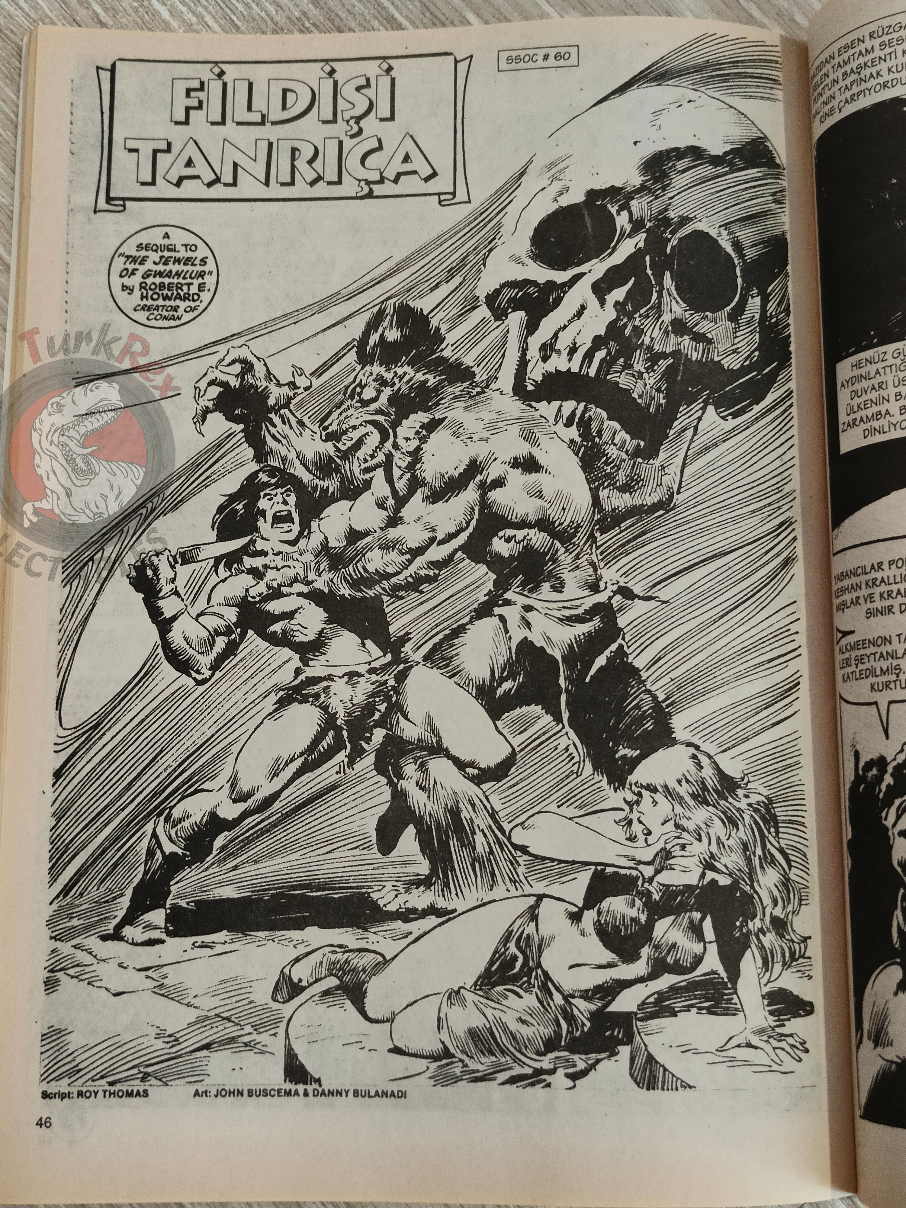 Conan #33 The Savage Sword of Conan #59 #60 Turkish Comic Turkey