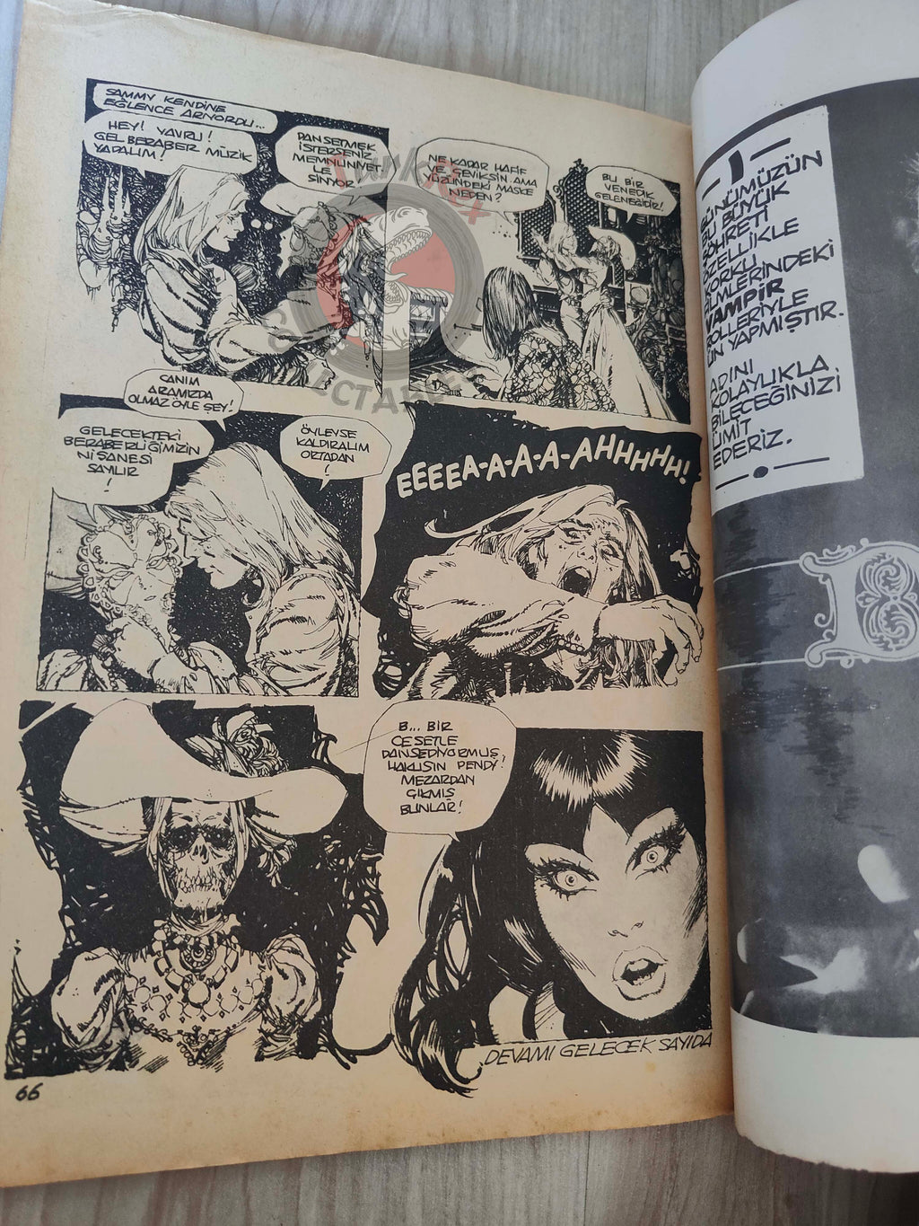 Korku April 1975 Turkish Comic Turkey Vampirella #34 Warren Creepy Eerie Enrich