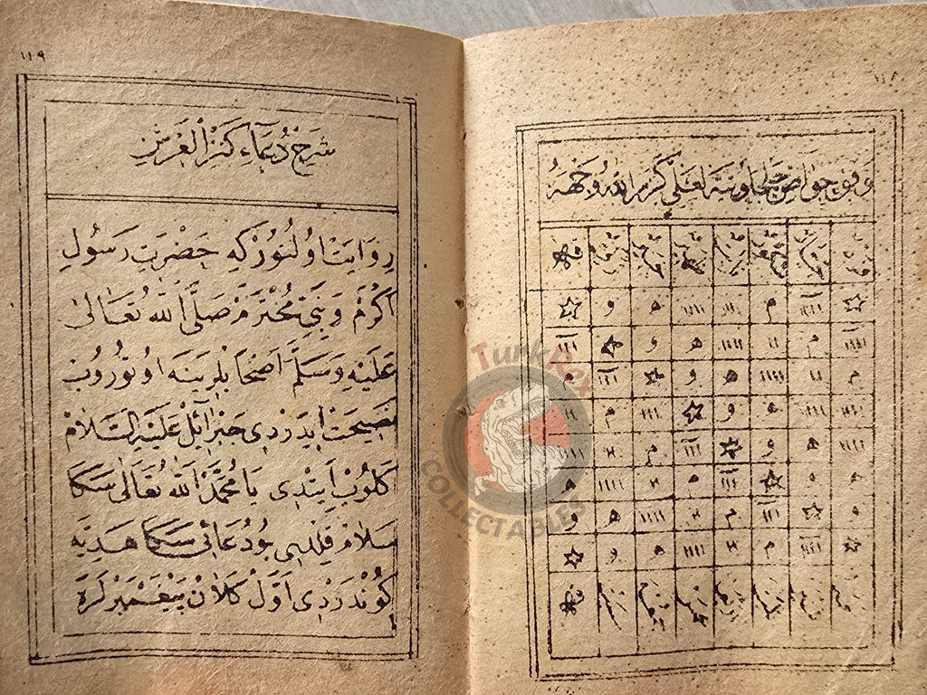 Ottoman 1900s Islamic Occult Havass Vefq Spells Charm Book Islam Talisman Prayer Al-An'am