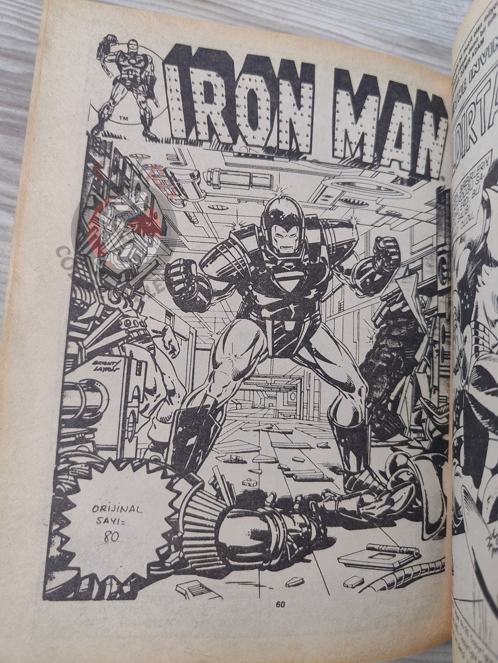 Iron Man #3 Demir Adam 1989 Turkish Comic Turkey #77 #78 #79 #80
