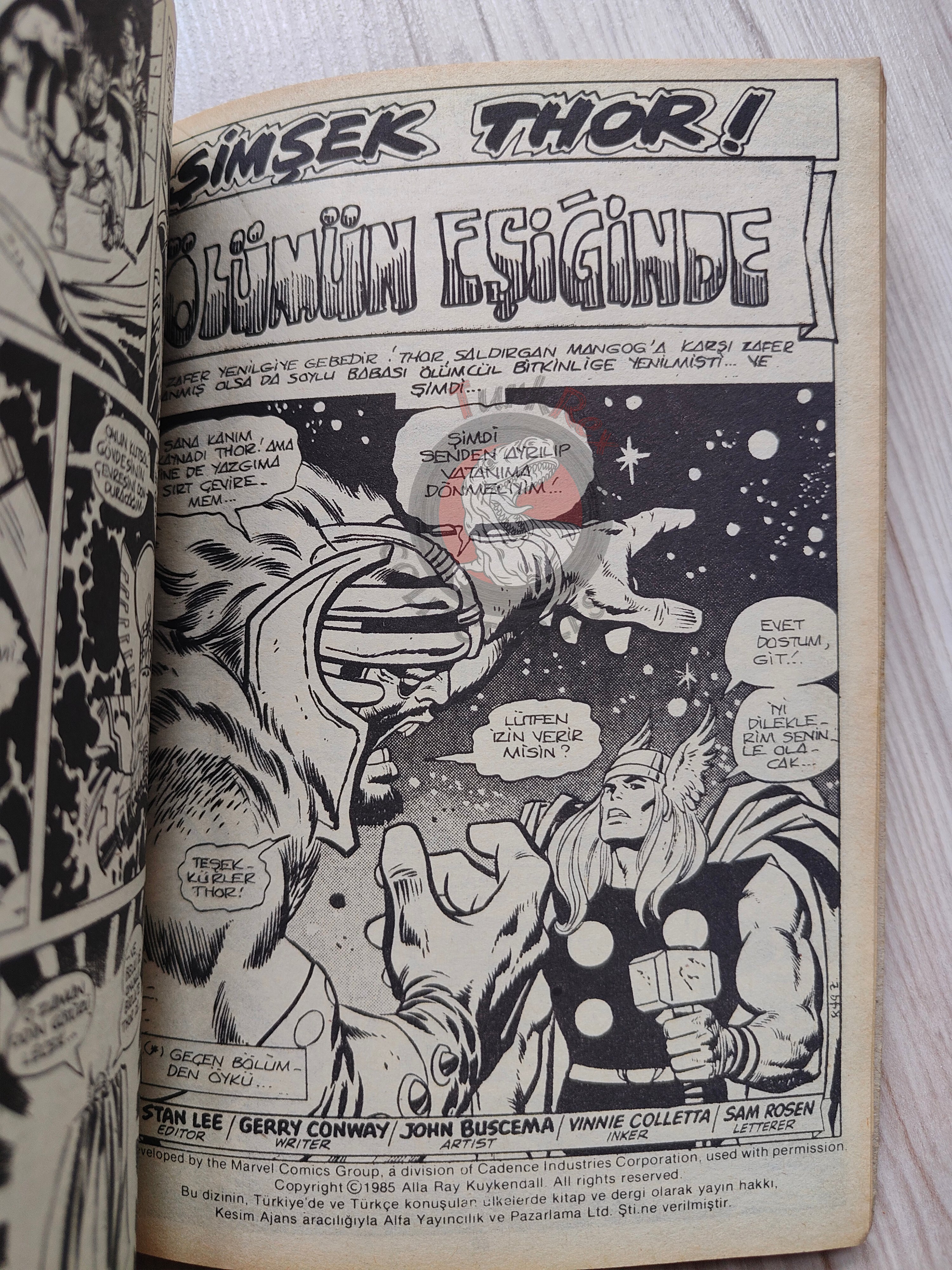 Thor #5 1985 Turkish Comic Turkey The Mighty Thor #197–200 Ragnarok