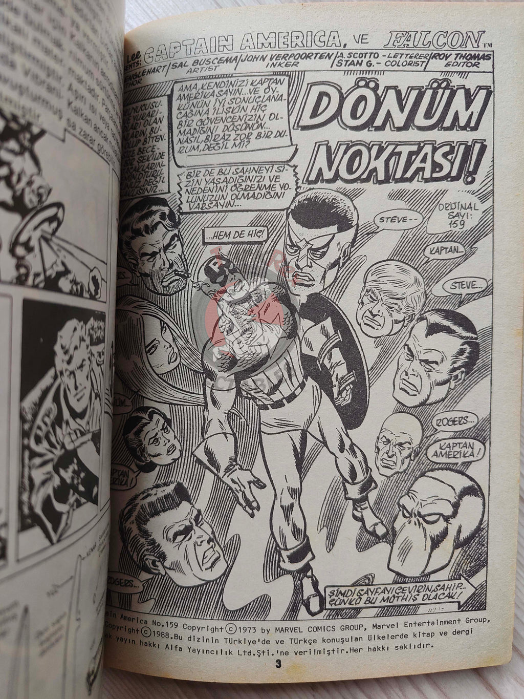 Captain America – Volume 1 1989 Turkish Comic Turkey