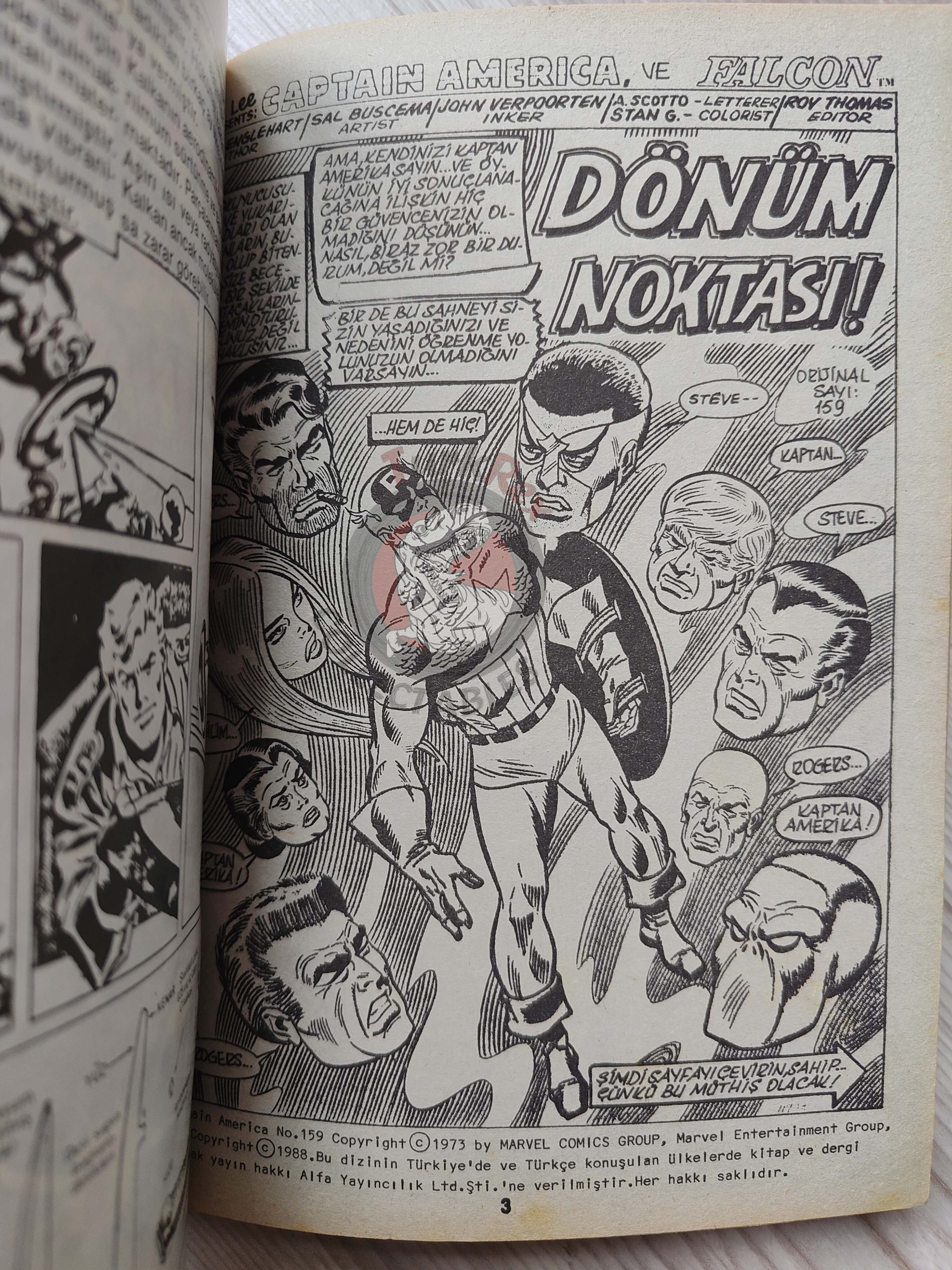 Captain America – Volume 1 1989 Turkish Comic Turkey
