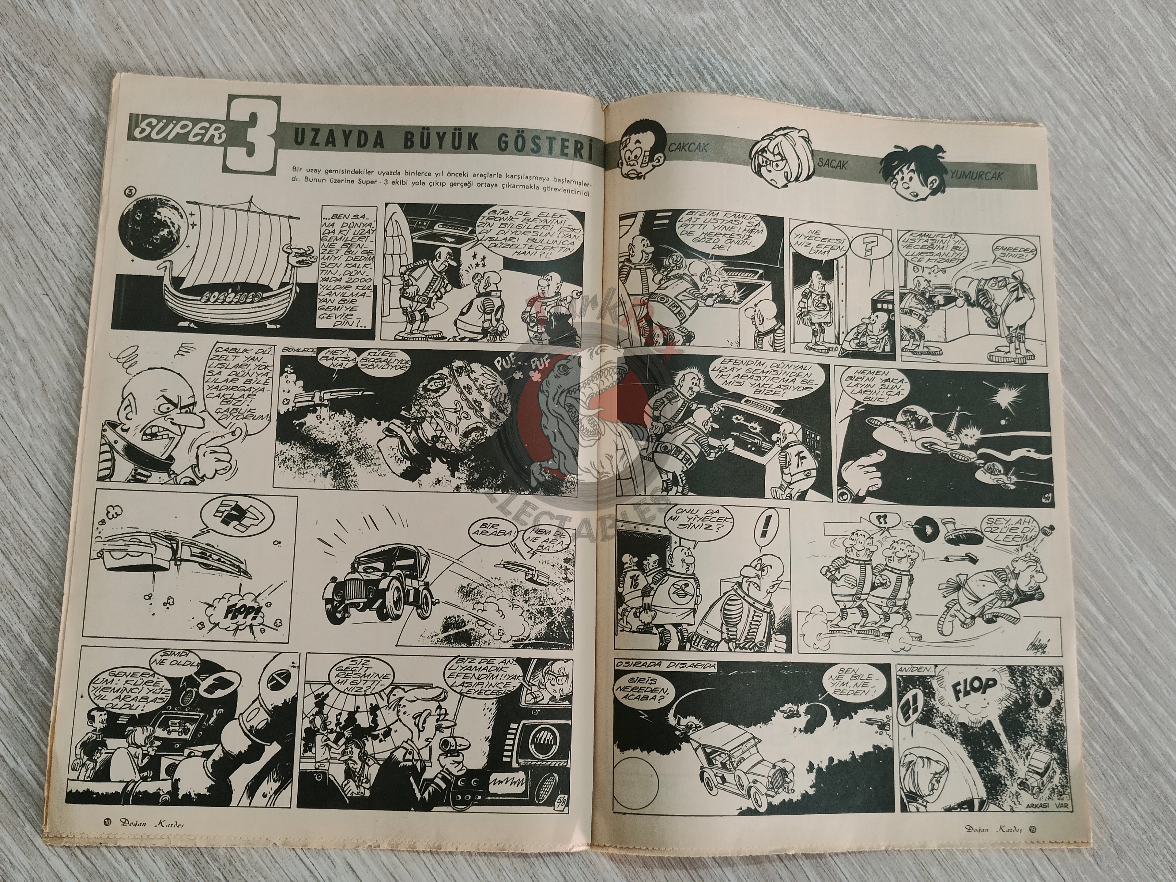Doğan Kardeş 1971 Magazine #31 Turkish Comic Turkey Johnny Galaxy, Alice In Wonderland
