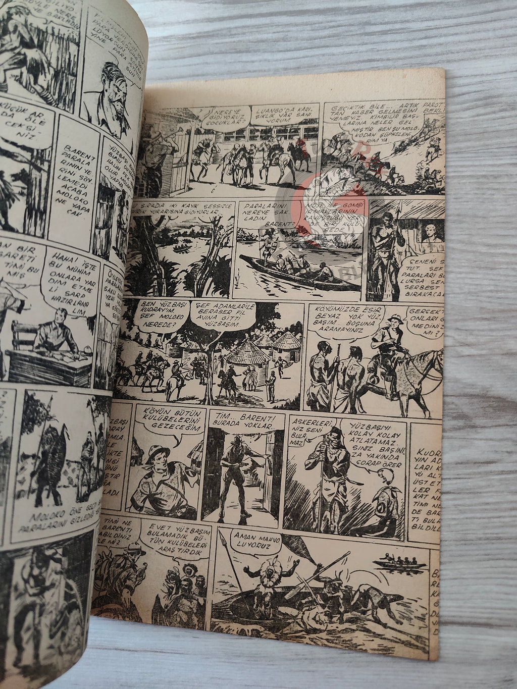 1001 Roman 1944 Tim Tyler’s Luck Turkish Comic Mag Turkey