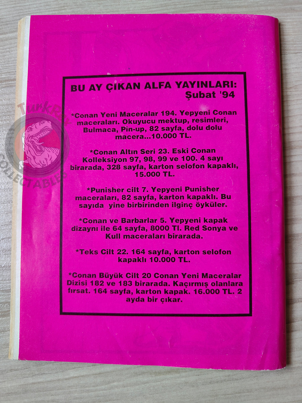 Conan ve Barbarlar #5 1994 Red Sonja & King Kull Turkish Comic Turkey