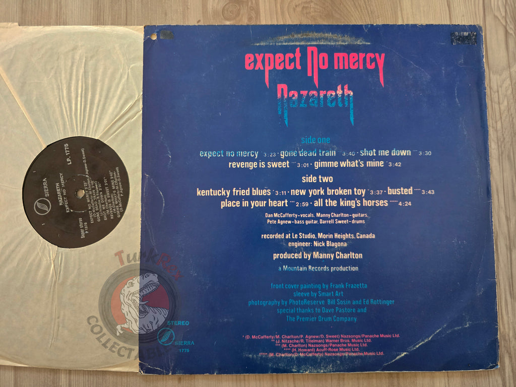Nazareth – Expect No Mercy Turkish Pressing Vinyl Turkey Edition