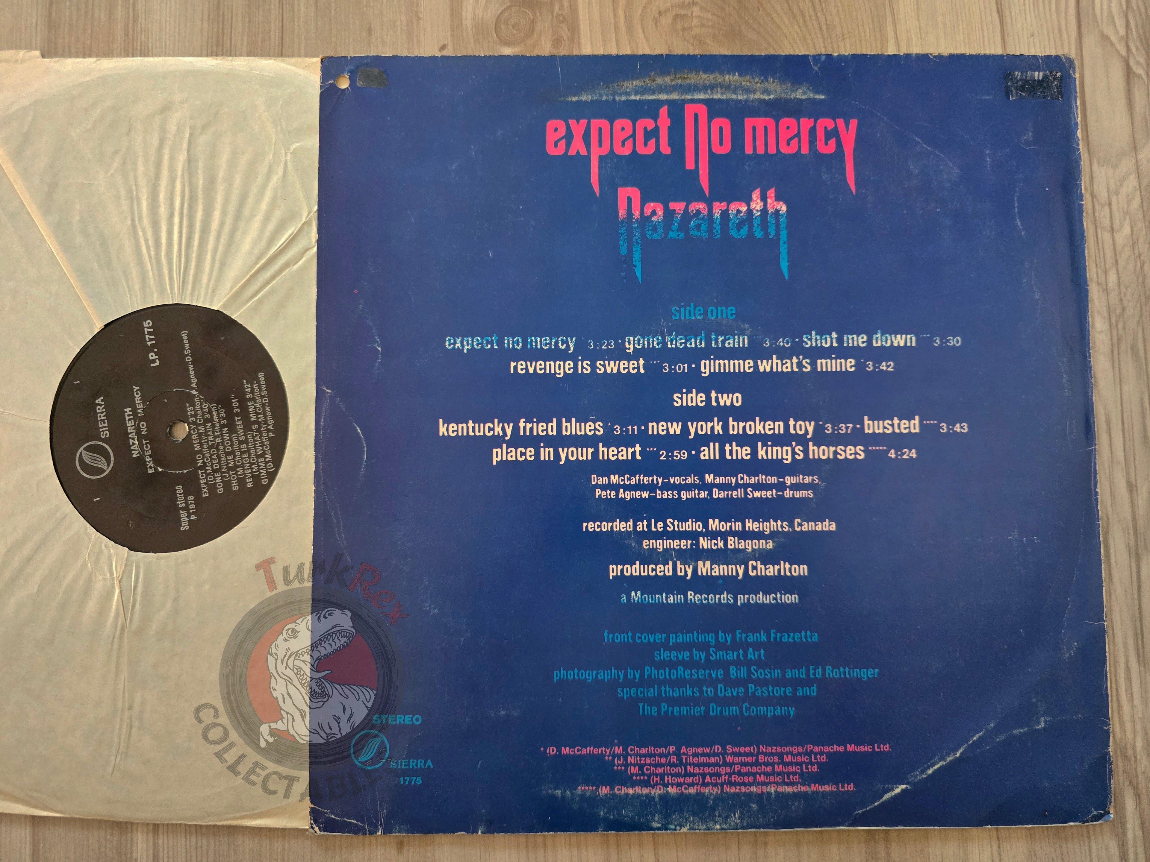 Nazareth – Expect No Mercy Turkish Pressing Vinyl Turkey Edition