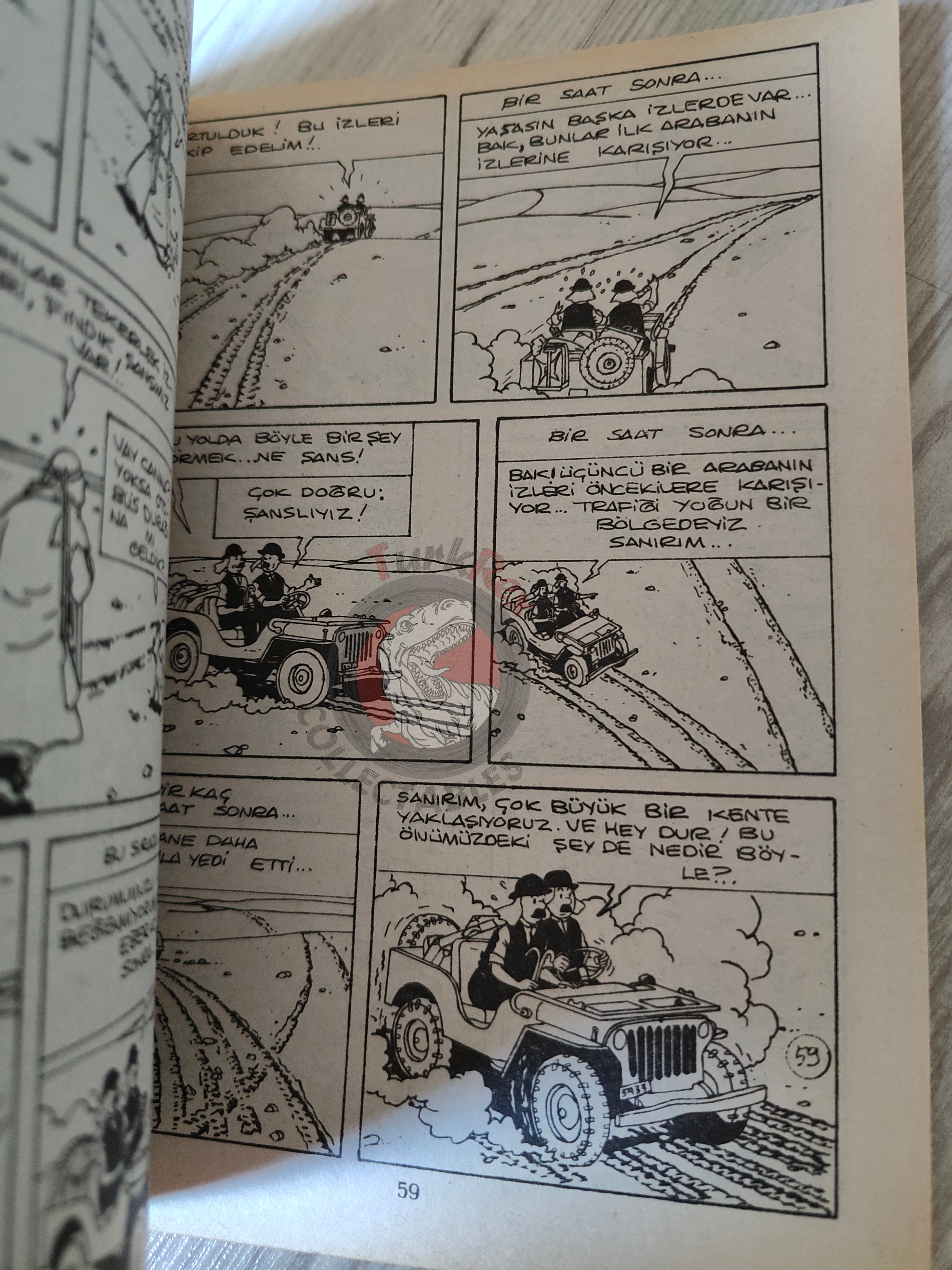 Tintin – Land of Black Gold mid 1980s Turkish Edition Comic Turkey 2
