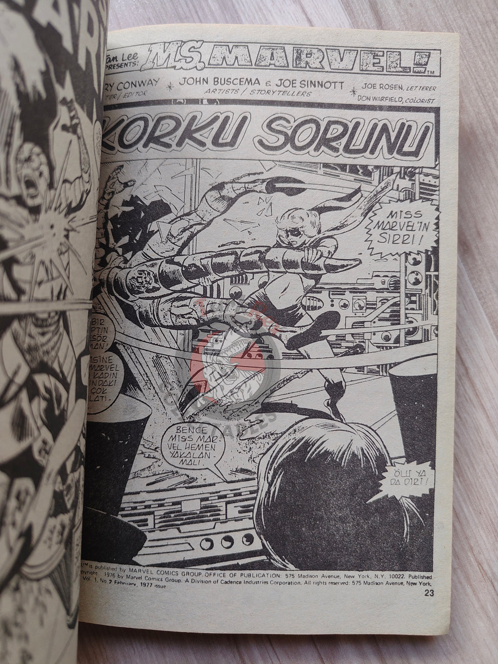 Ms. Marvel Vol #1 1988 Turkish Comic Turkey #1 #2 #3 The Avengers #184