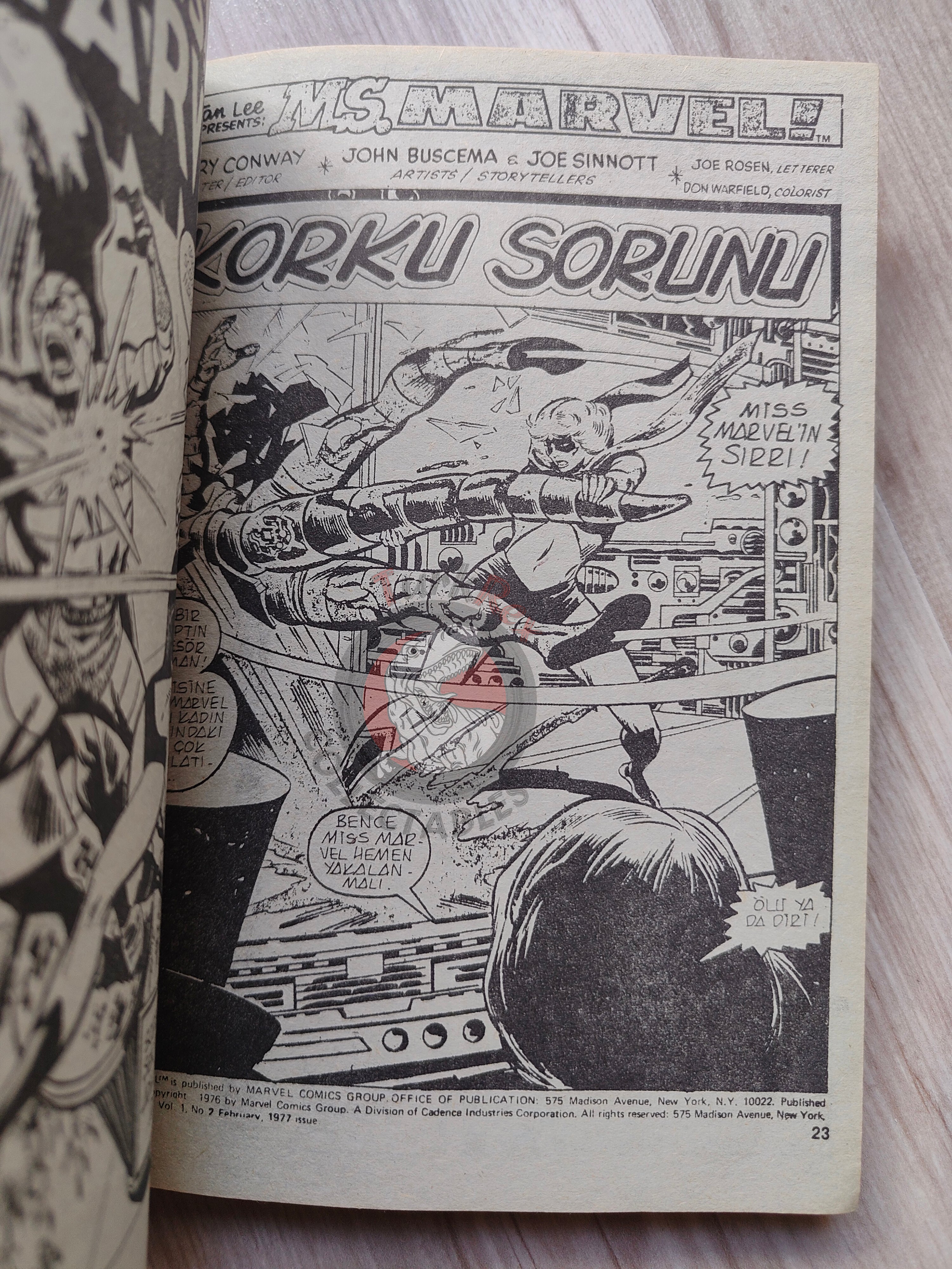 Ms. Marvel Vol #1 1988 Turkish Comic Turkey #1 #2 #3 The Avengers #184