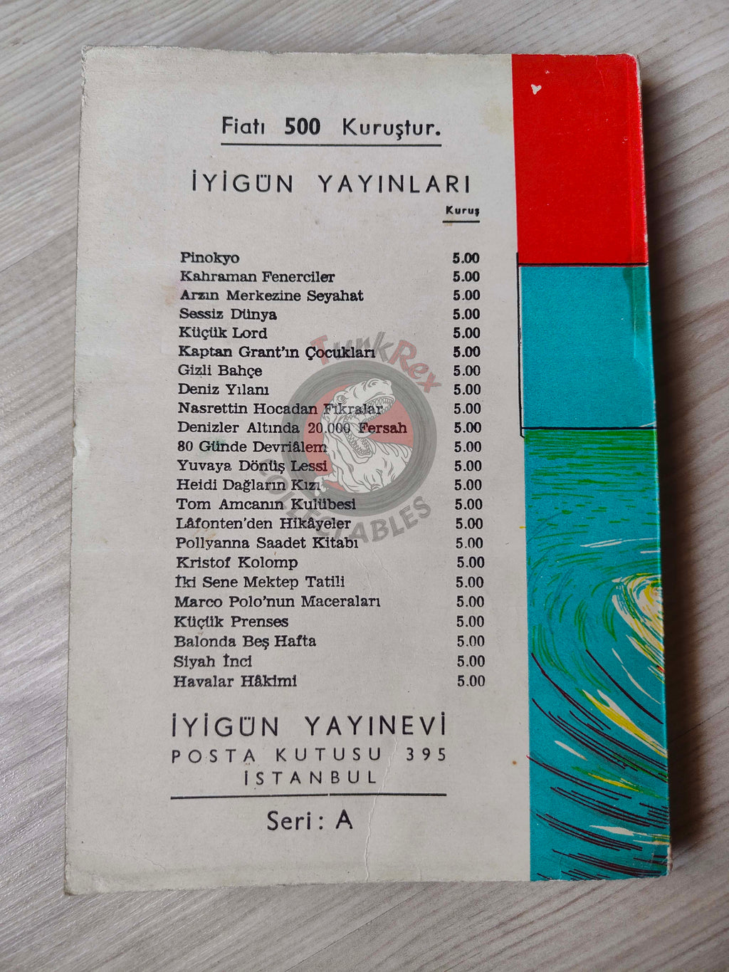 Jules Verne – The Lighthouse at the End of the World 1967 Turkish Book Turkey Illustrated