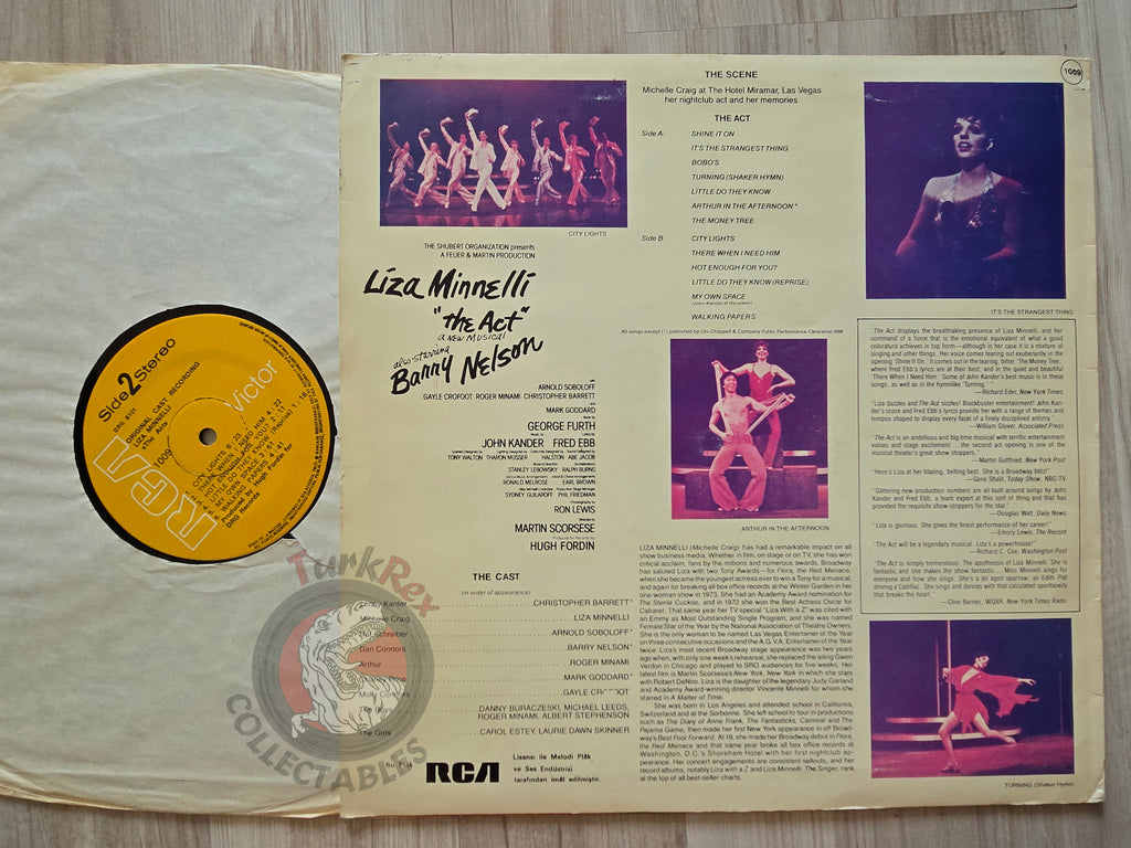 Liza Minnelli – The Act (Original Broadway Cast) Turkish Pressing Vinyl Turkey Edition