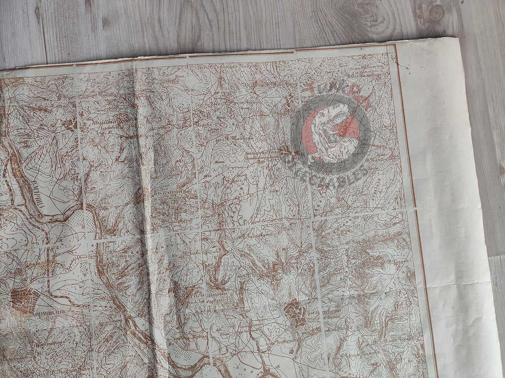 Basra Vilayet Ottoman Map 1915 General Staff of the Ottoman Army Kuwait Iraq Middle East WW1 Saudi Arabia