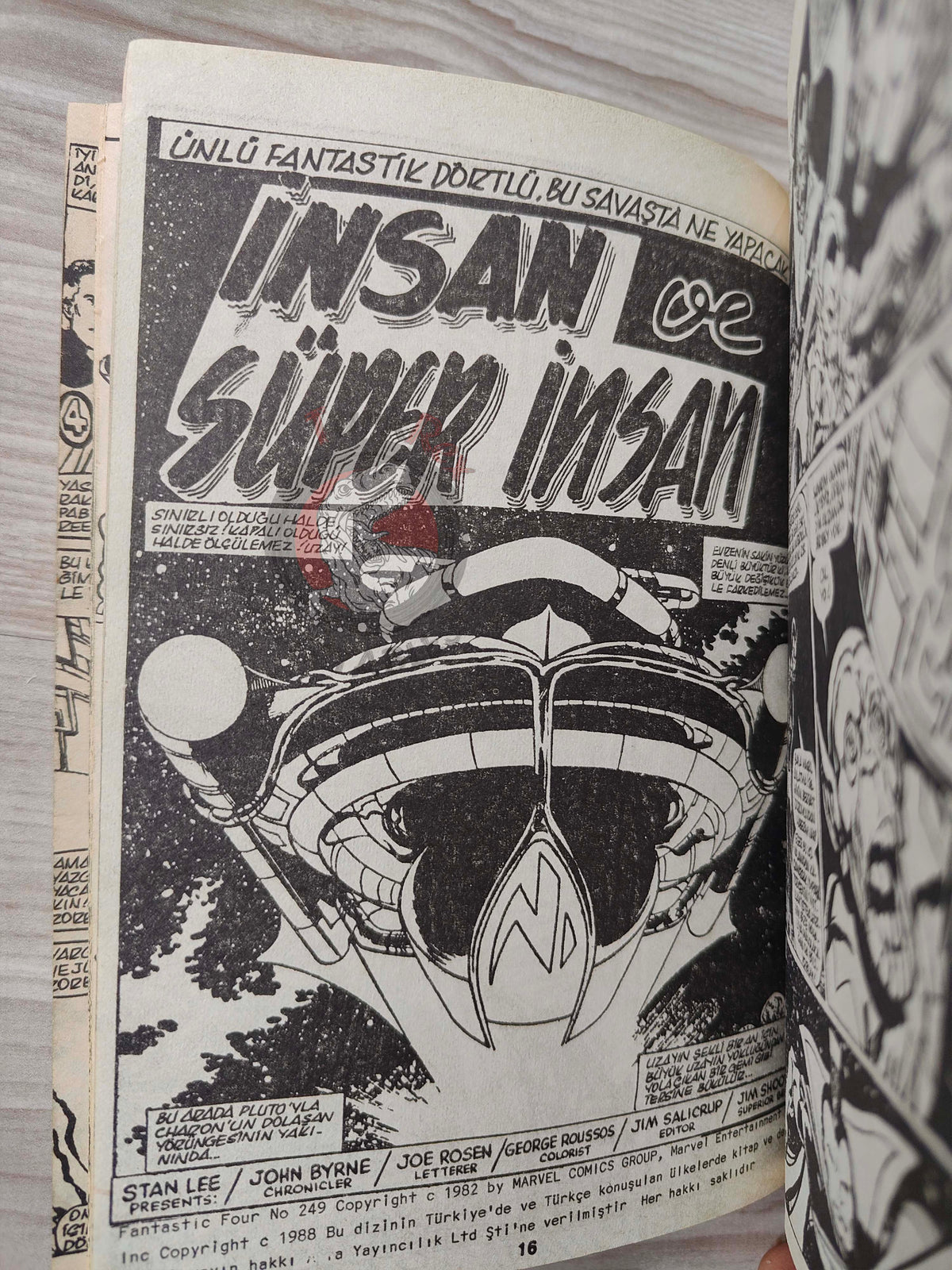 Fantastic Four Special Issue 1989 Turkish Comic Turkey #245 - #258