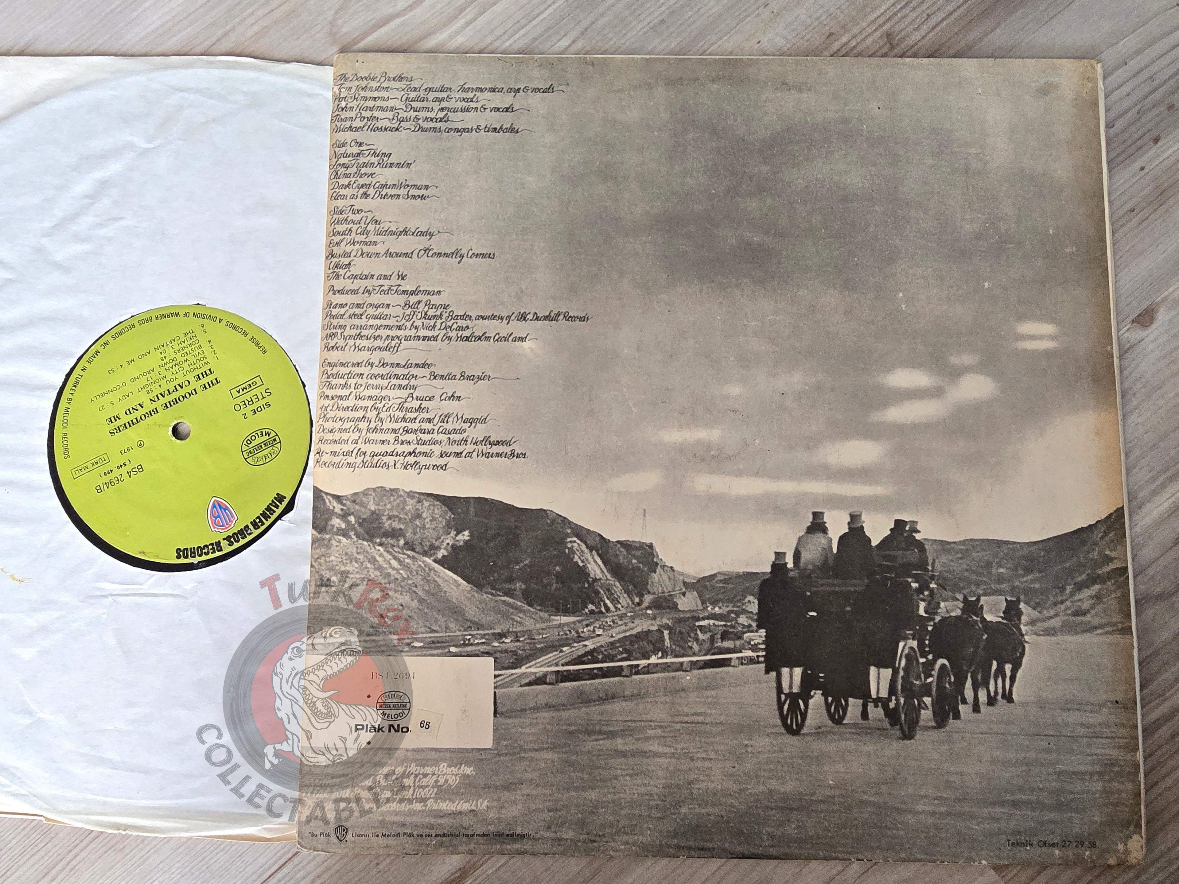 The Doobie Brothers – The Captain And Me Turkish Club Pressing Vinyl Turkey Edition