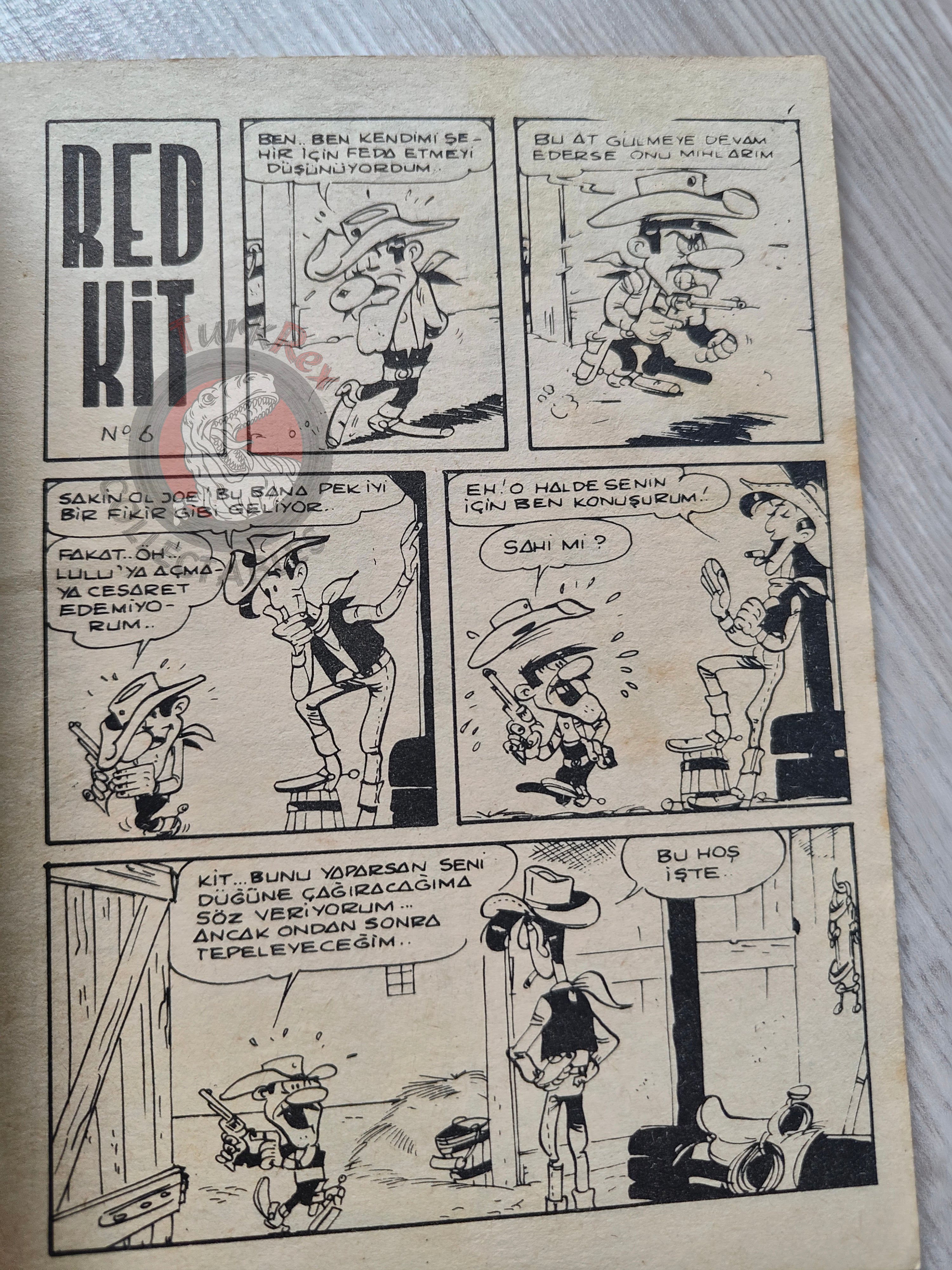 Lucky Luke #2 Dalton City 1972 Turkish Comic Turkey Tif Et Tondu