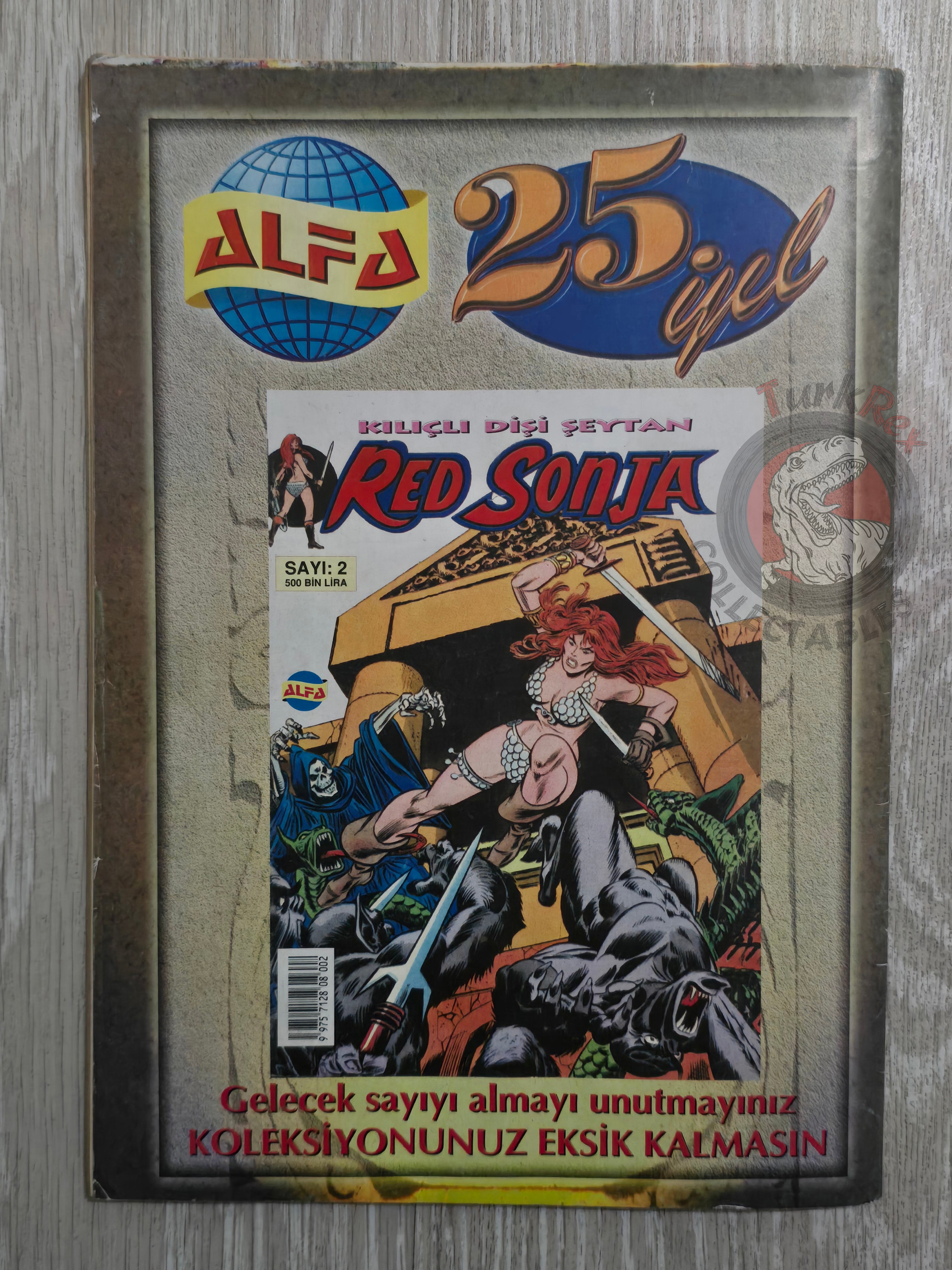 Red Sonja #1 2000 Turkish Comic Turkey Cover #1 Conan the Barbarian #24 #48 Ssoc #78