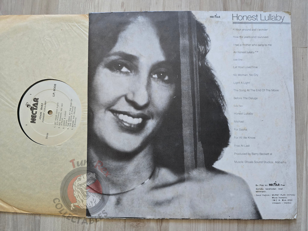 Joan Baez – Honest Lullaby Turkish Pressing Vinyl Turkey Edition