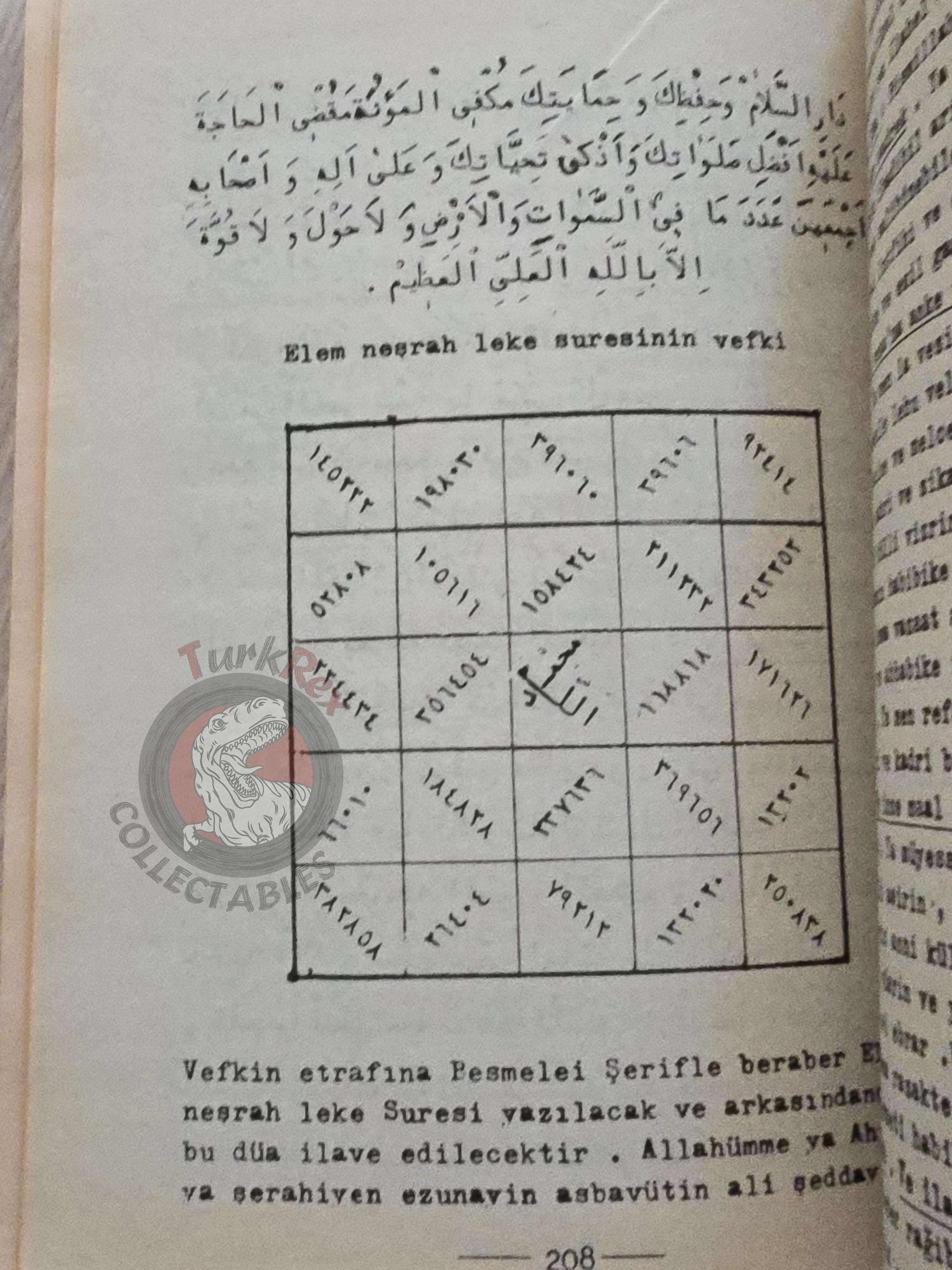Hidden Sciences Vol 6 Islamic Occult Havass Vefq Spells Charm Turkish Book Islam Talisman