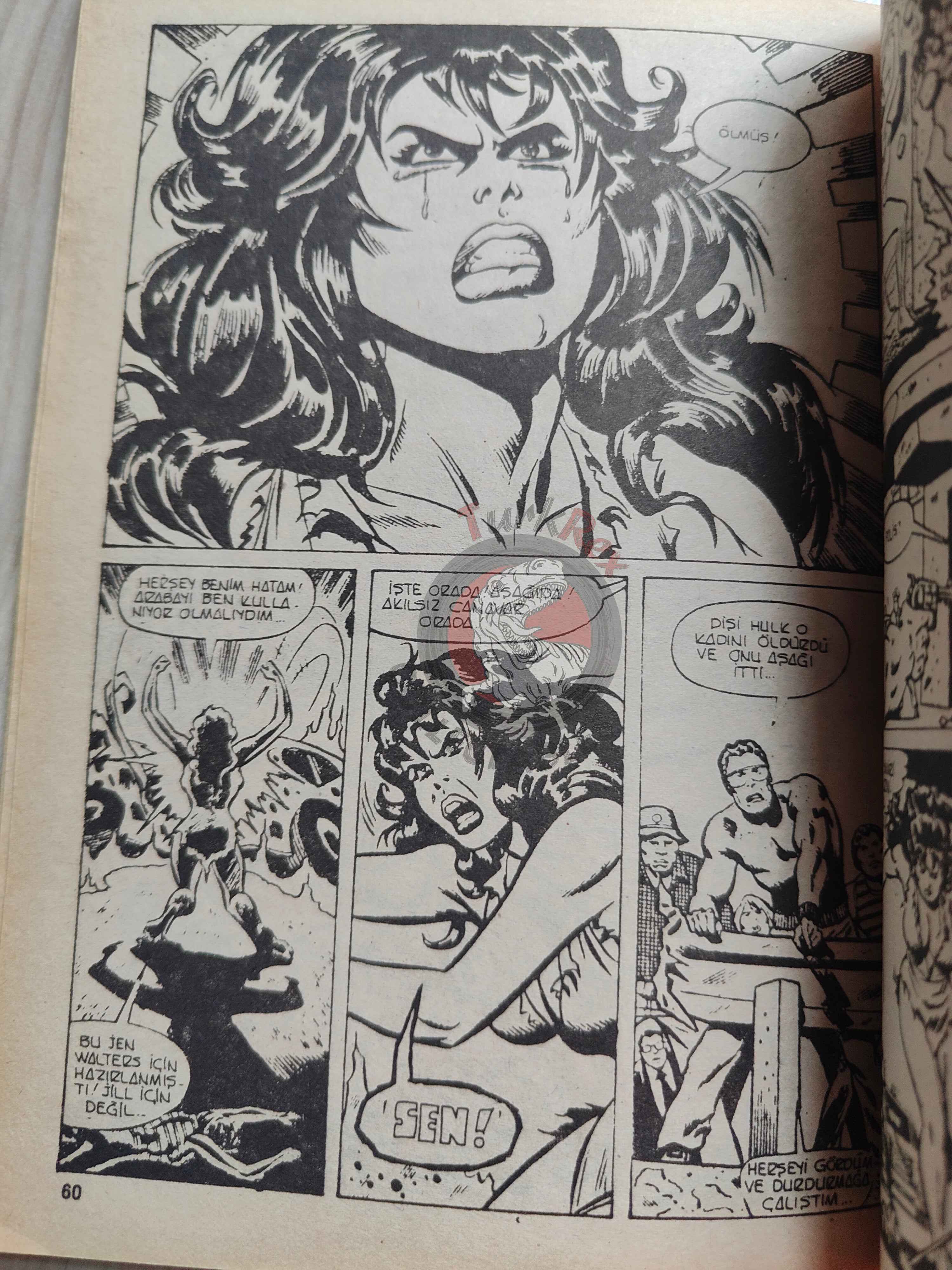 Hulk #19 1988 Turkish Comic Turkey cover Rampaging #8 #96 She-Hulk Lou Ferrigno
