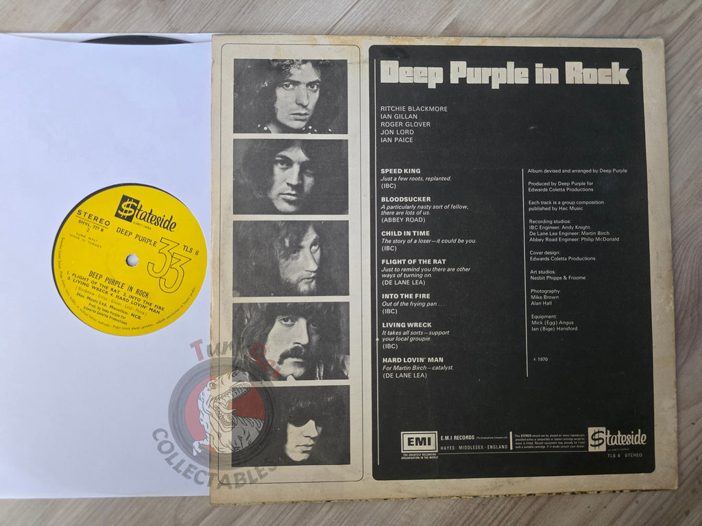Deep Purple – Deep Purple In Rock Turkish Pressing Vinyl Turkey Edition