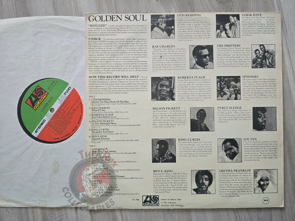 Various – Golden Soul Turkish Pressing Vinyl Turkey Edition