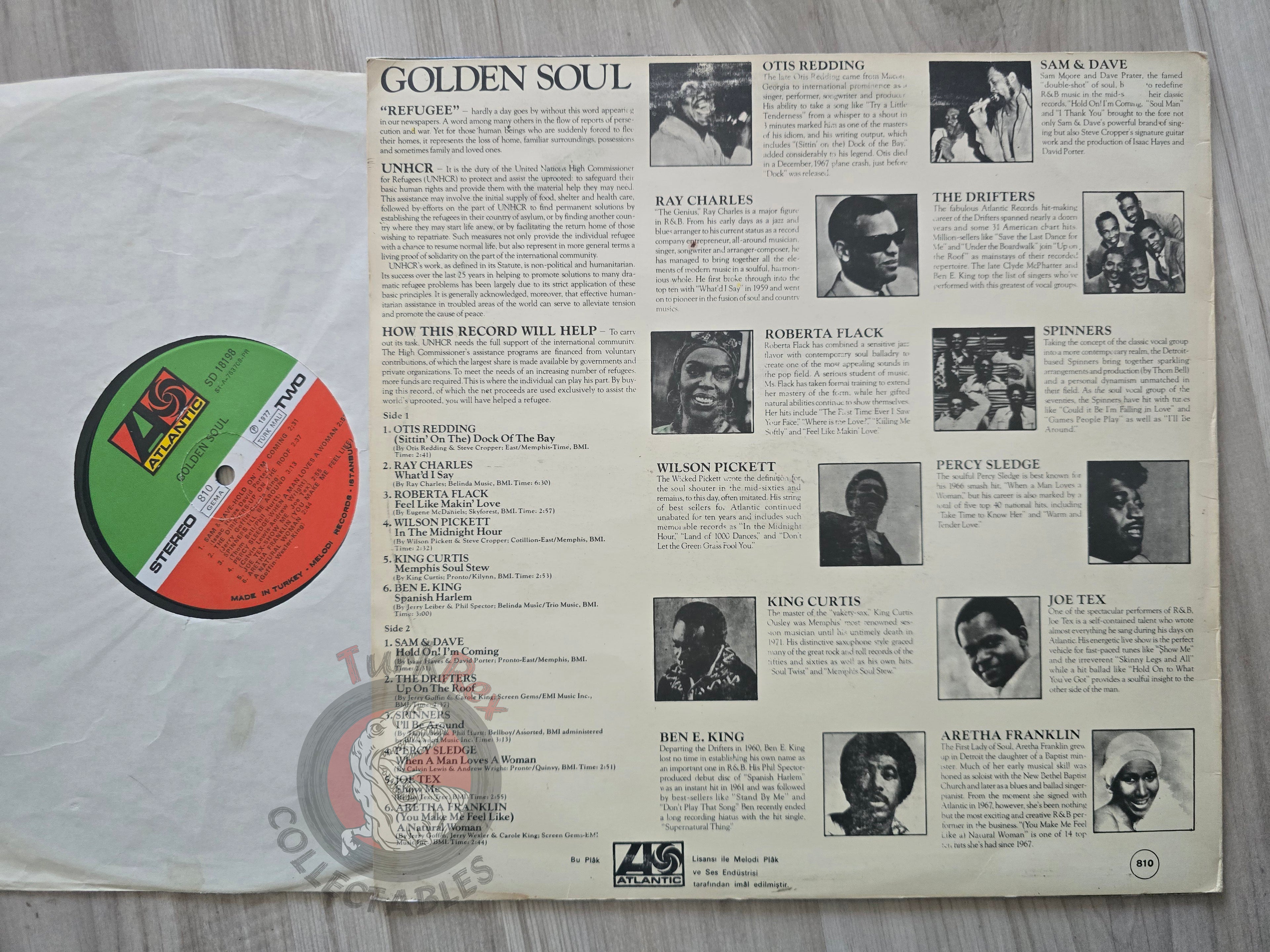 Various – Golden Soul Turkish Pressing Vinyl Turkey Edition