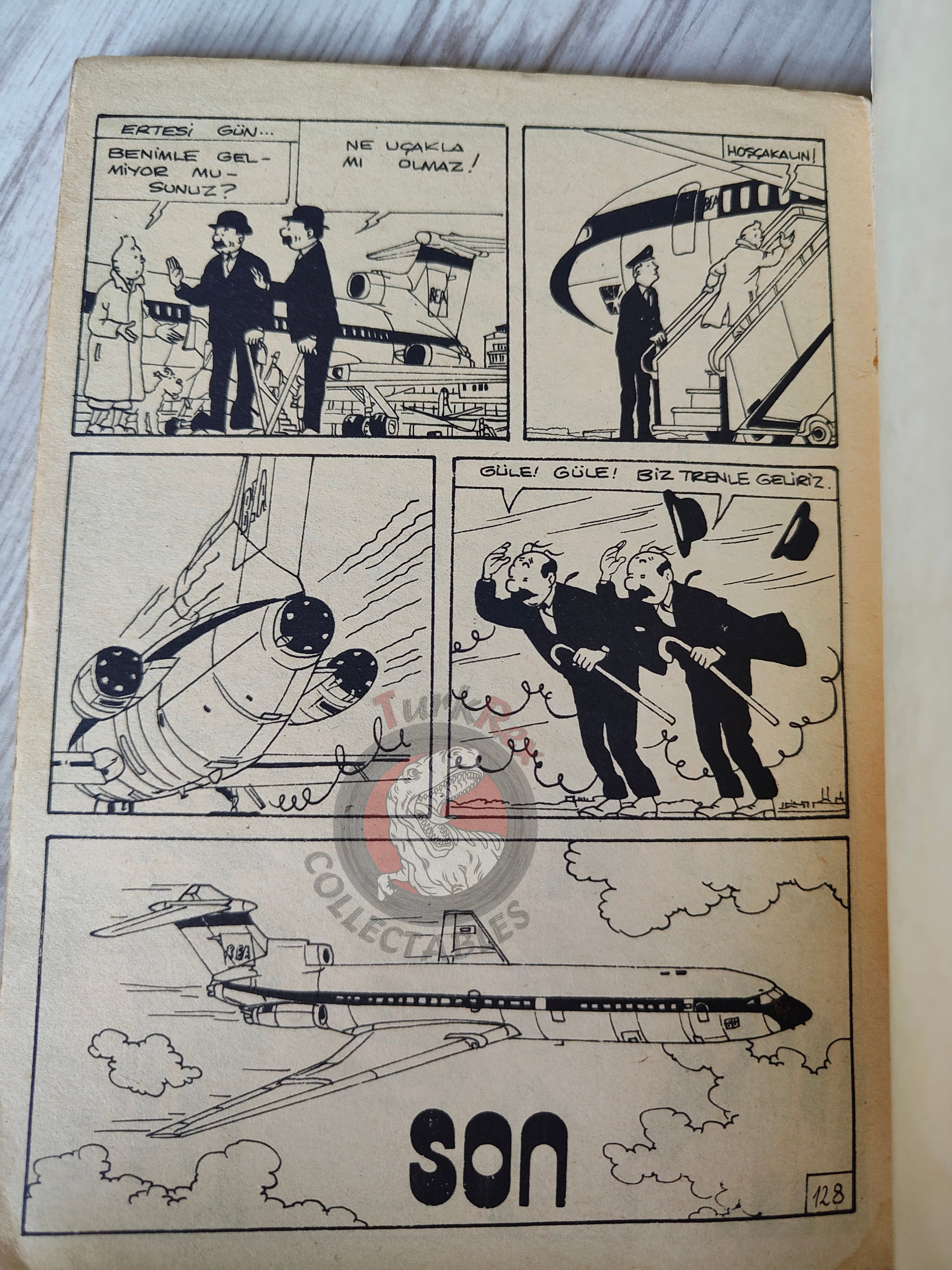 Tintin – The Black Island mid 1980s Turkish Edition Comic Turkey 1