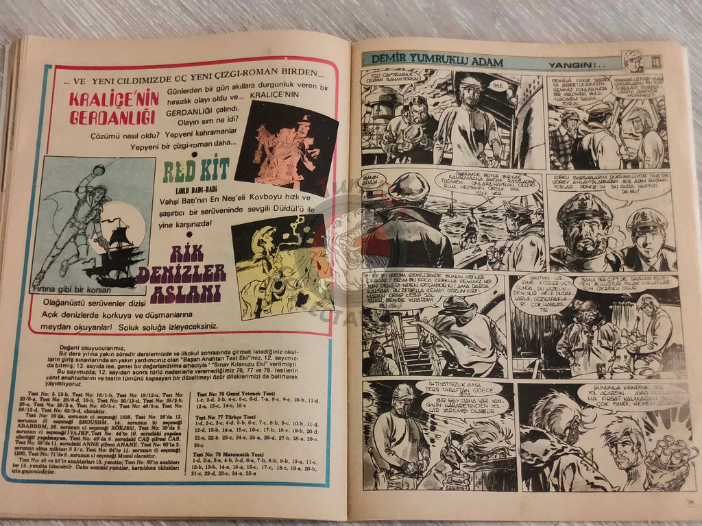 Milliyet Çocuk #18 1982 Turkish Comic Turkey The Famous Five Bernard Prince Tarzan Stefi