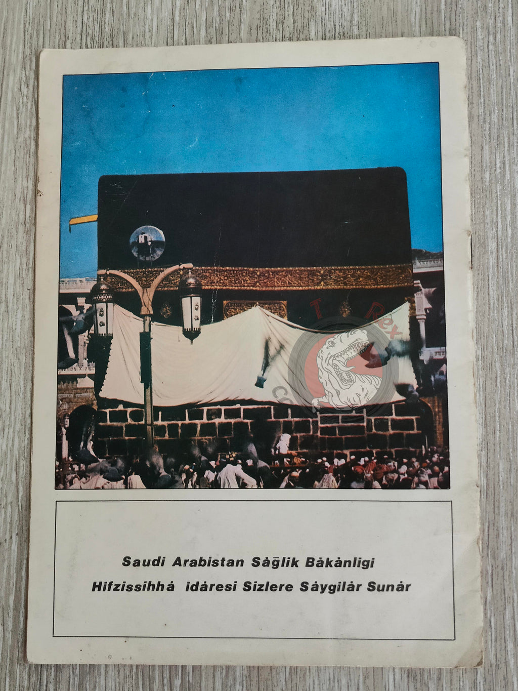 Hajj Health Guide Turkish English Pilgrimage Book with Saudi Arabia Map Mecca Kaaba