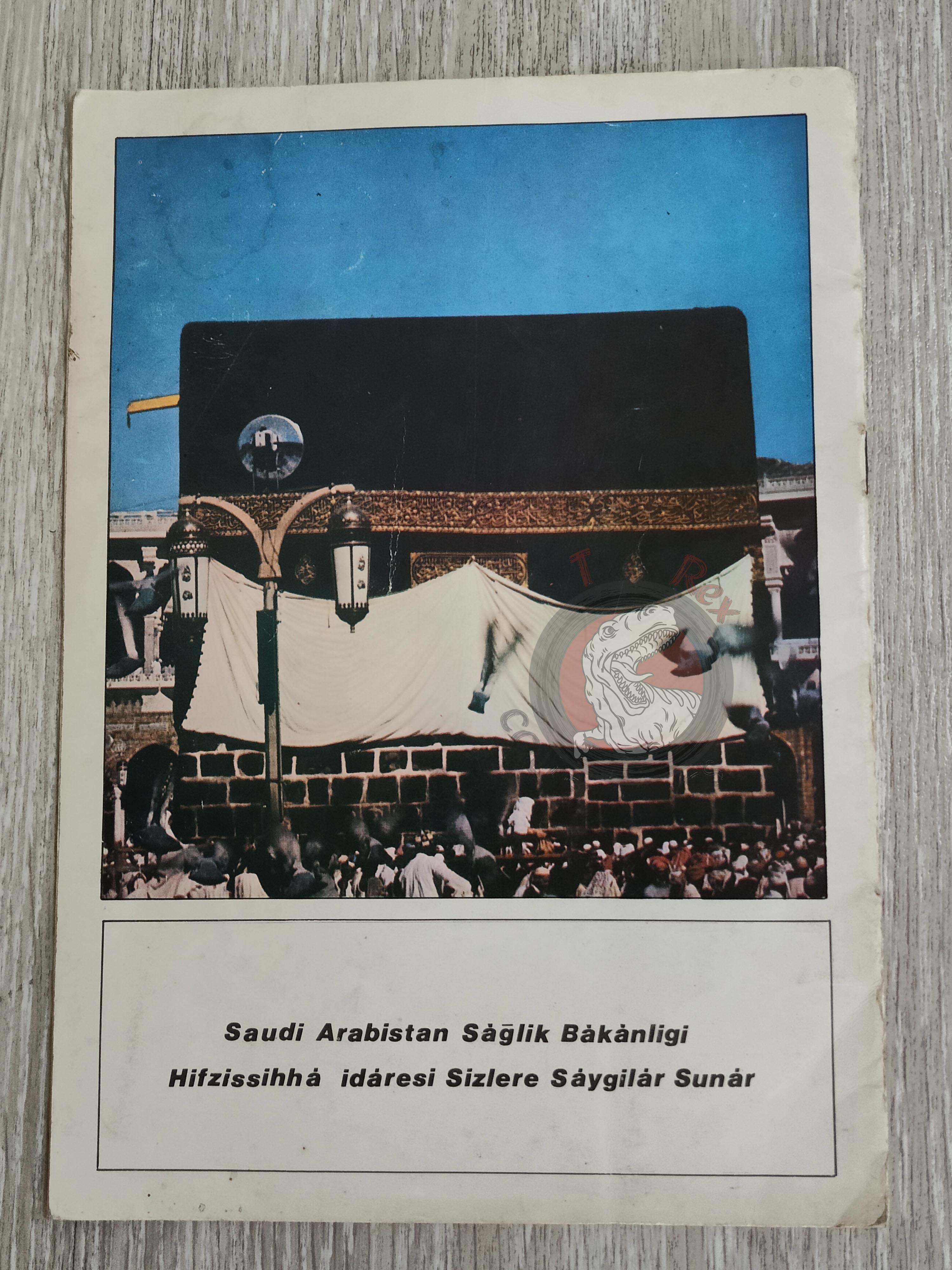 Hajj Health Guide Turkish English Pilgrimage Book with Saudi Arabia Map Mecca Kaaba