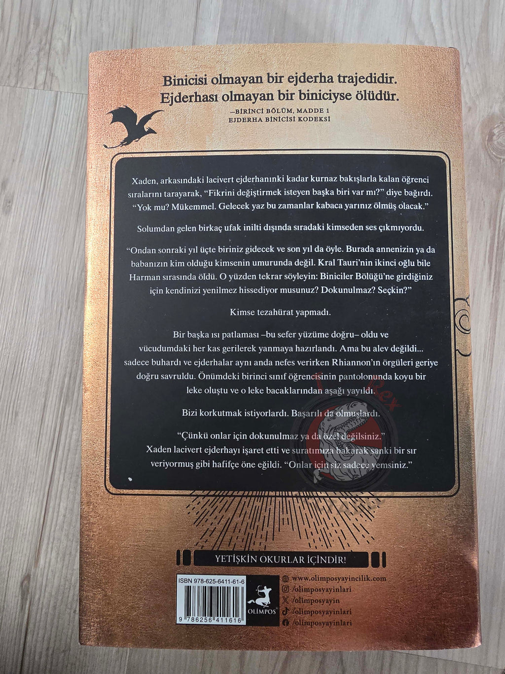 Rebecca Yarros – Fourth Wing 2023 1st HC/DJ Turkish Book Turkey Sprayed edges