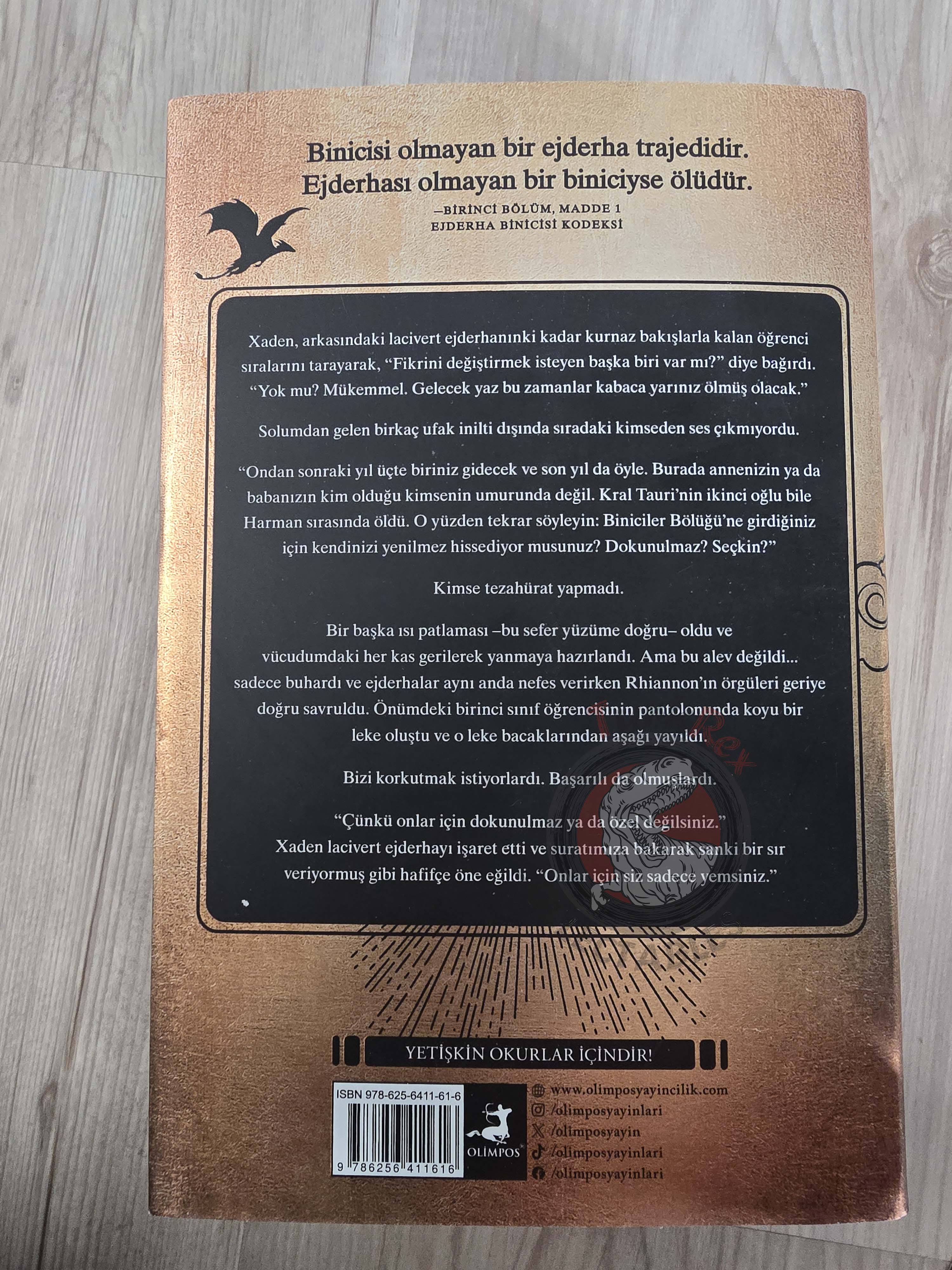 Rebecca Yarros – Fourth Wing 2023 1st HC/DJ Turkish Book Turkey Sprayed edges