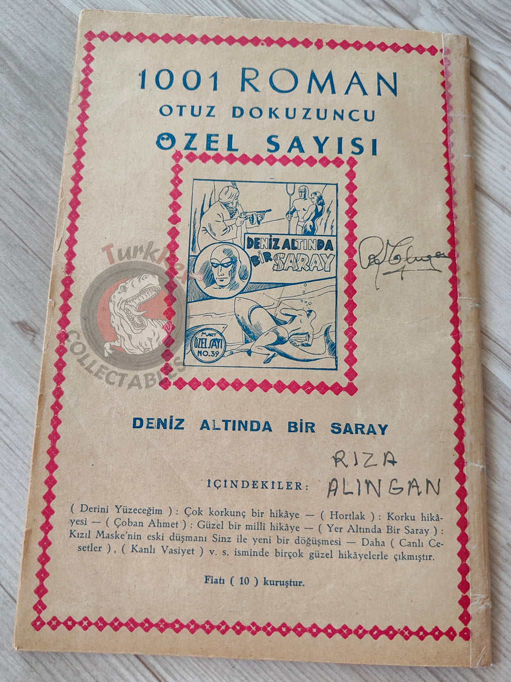 1001 Roman 1943 The Bloody Mark Turkish Comic Mag Turkey