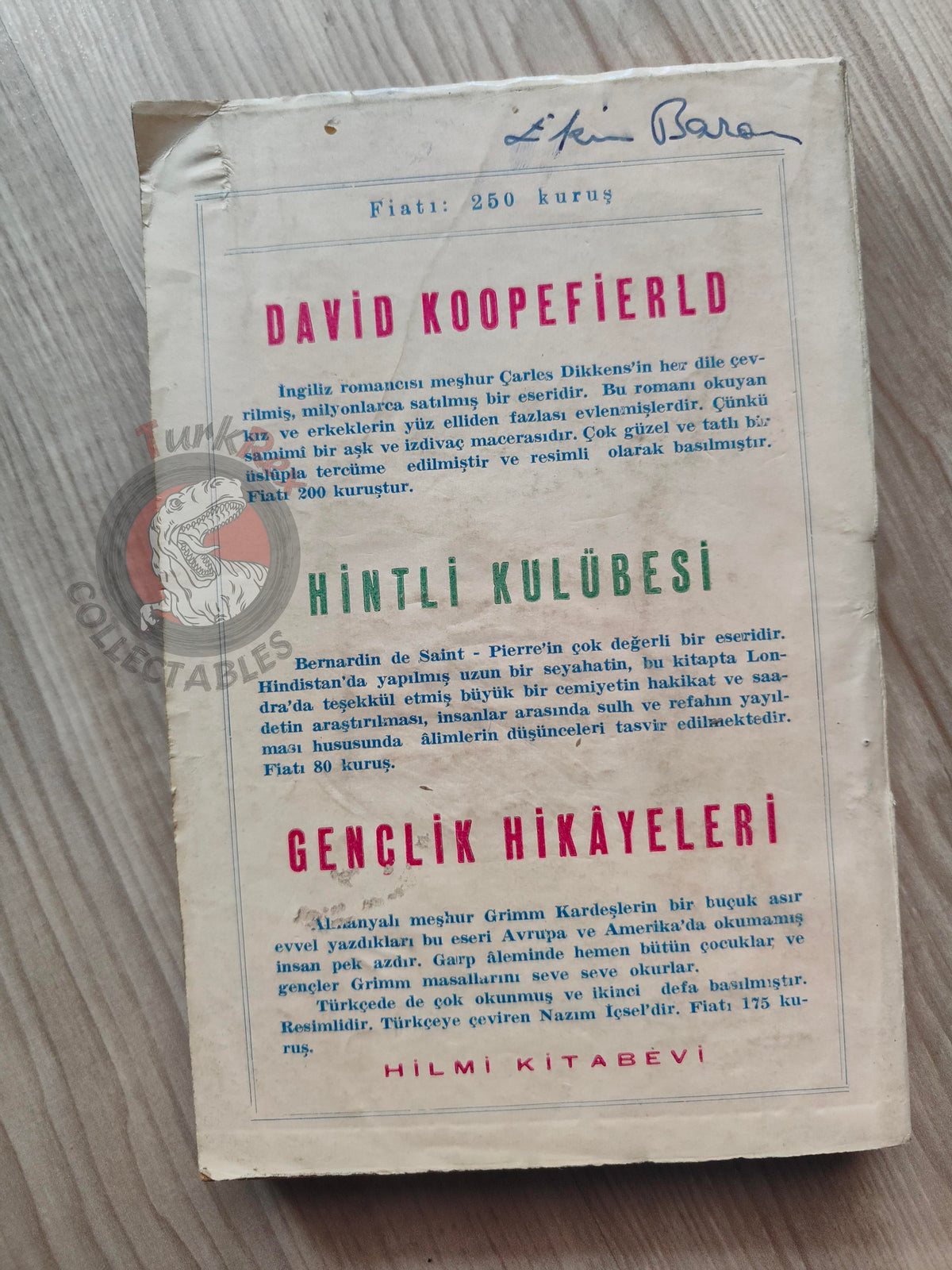 Bernardin de Saint-Pierre – Paul et Virginie 1940s Turkish Book Turkey Illustrated Tony Johannot