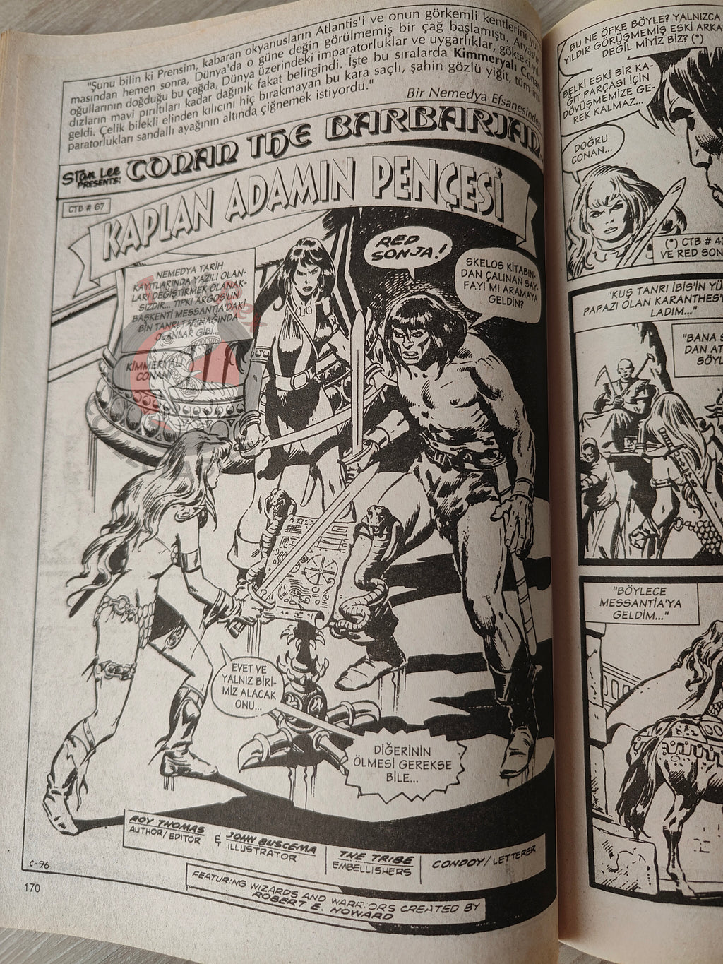 Conan The Barbarian #3 2001 Turkish Comic Turkey #65 #66 #67 #68