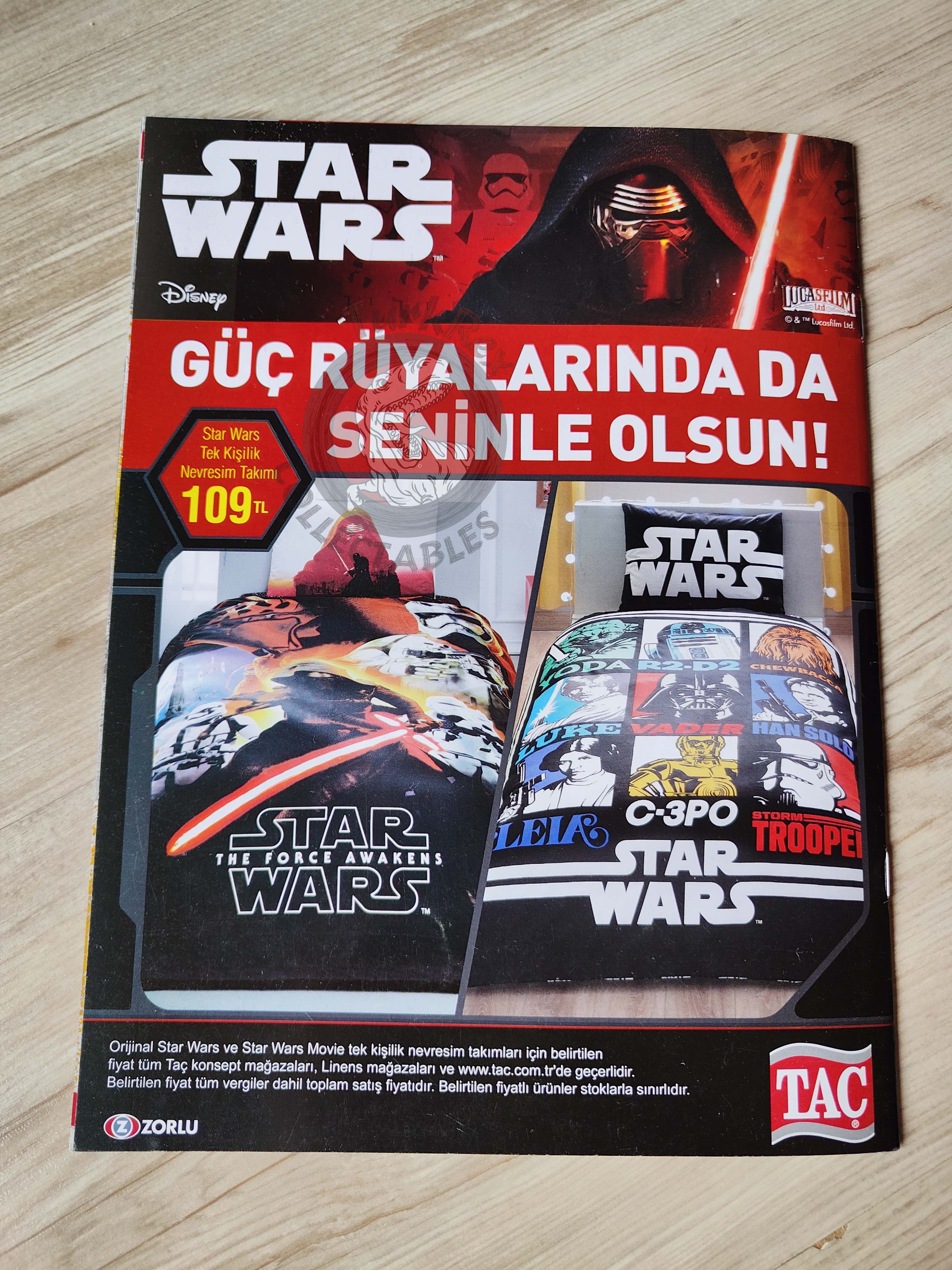 Star Wars Magazine #1 2016 Turkish Comic Mag Turkey Darth Vader